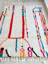 Colorful Berber rug 145 x 252 cm - n°858