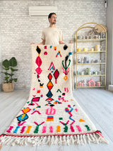 Colorful Berber hallway rug 90 x 260 cm - n°862