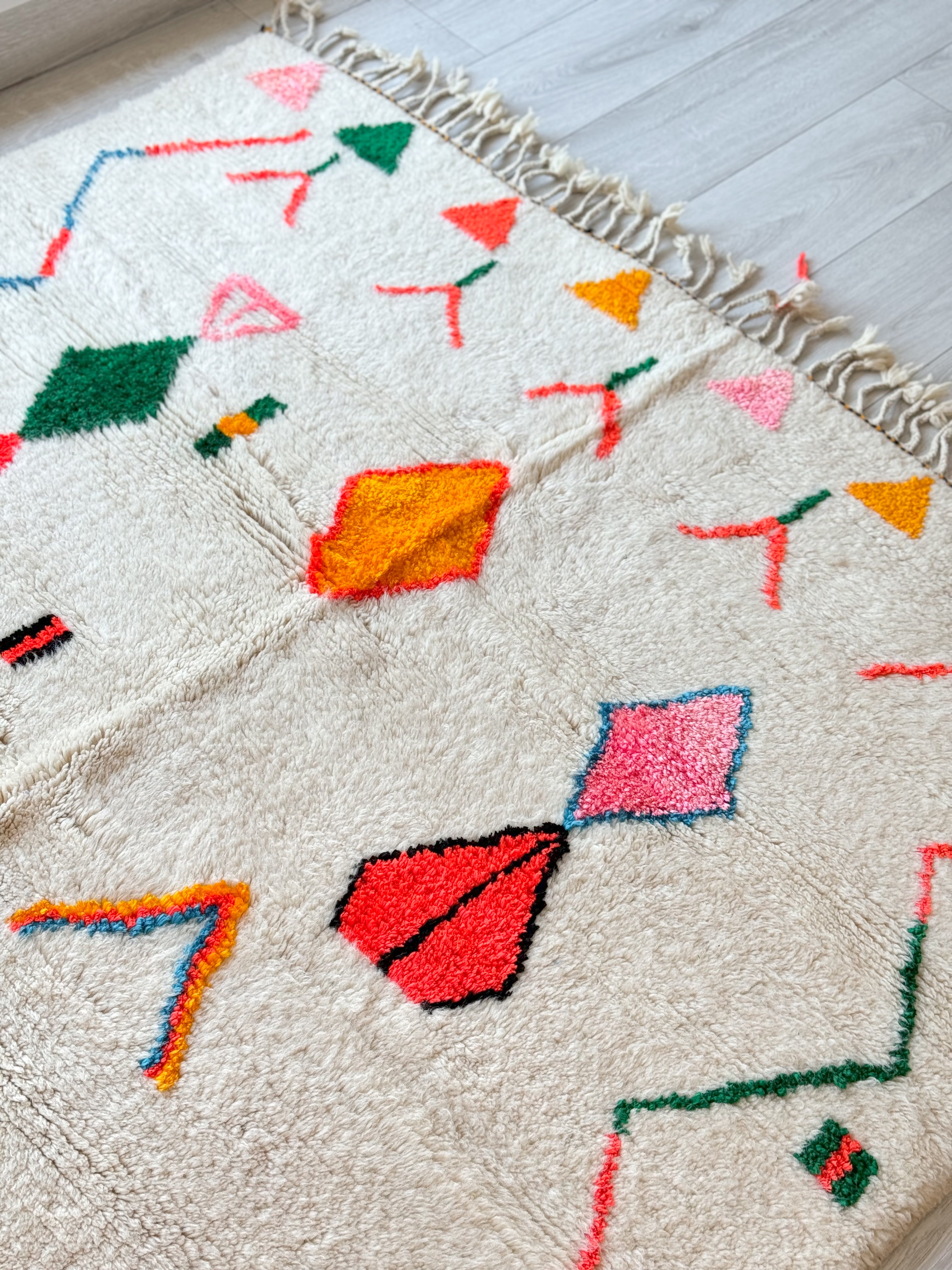 Colorful Berber carpet - n°1365