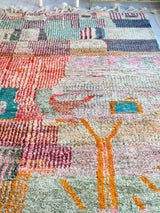 [Maßanfertigung] Kreation eines farbenfrohen Beni Ouarain-Teppichs – Nr. 400