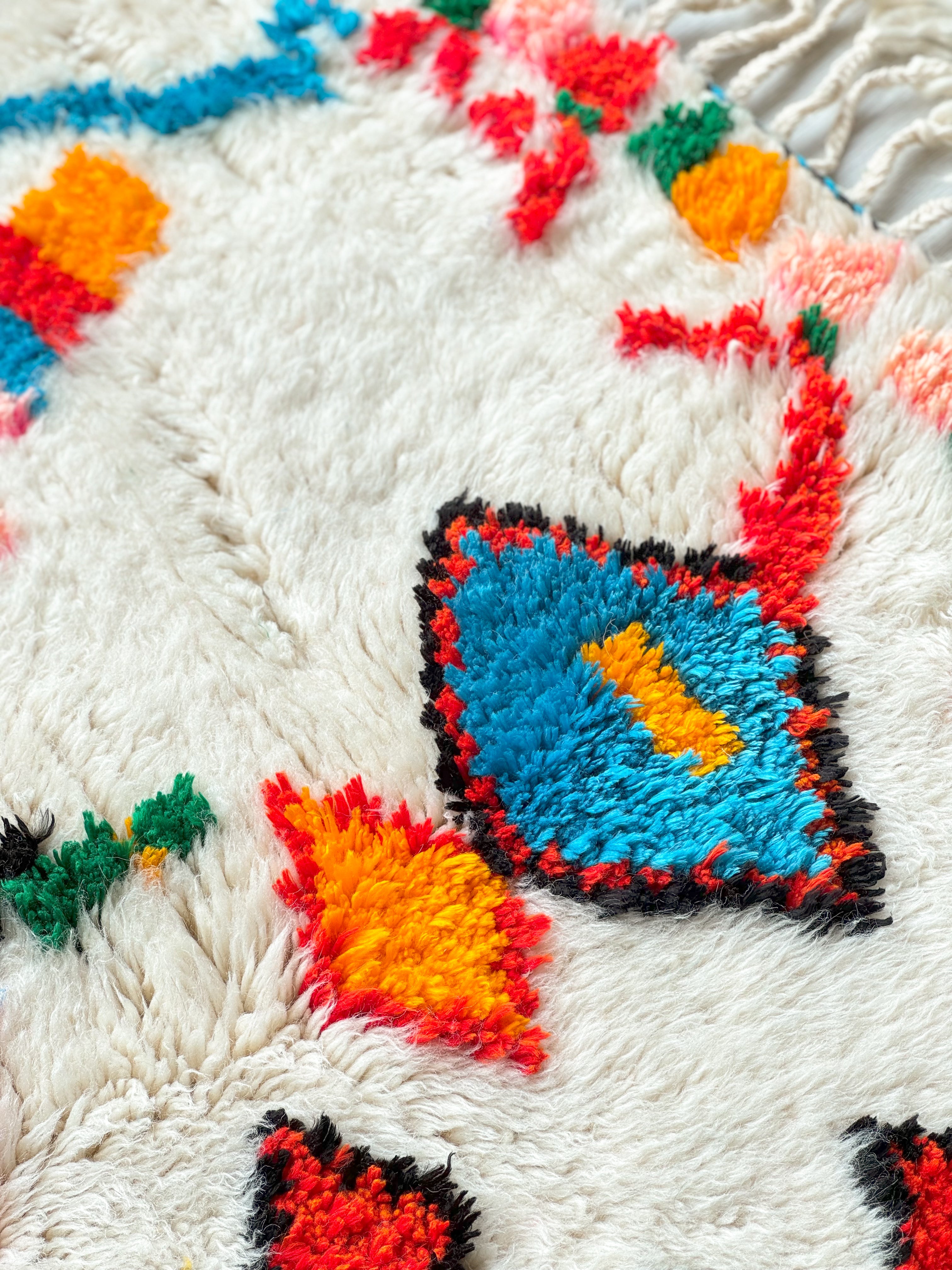 Colorful Berber rug 97 x 168 cm - n°1043