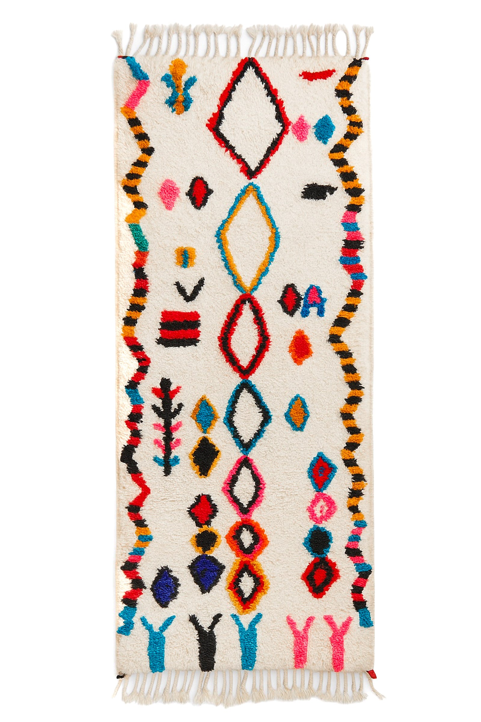 Tapis de couloir berbère coloré 86 x 256 cm - n°2223