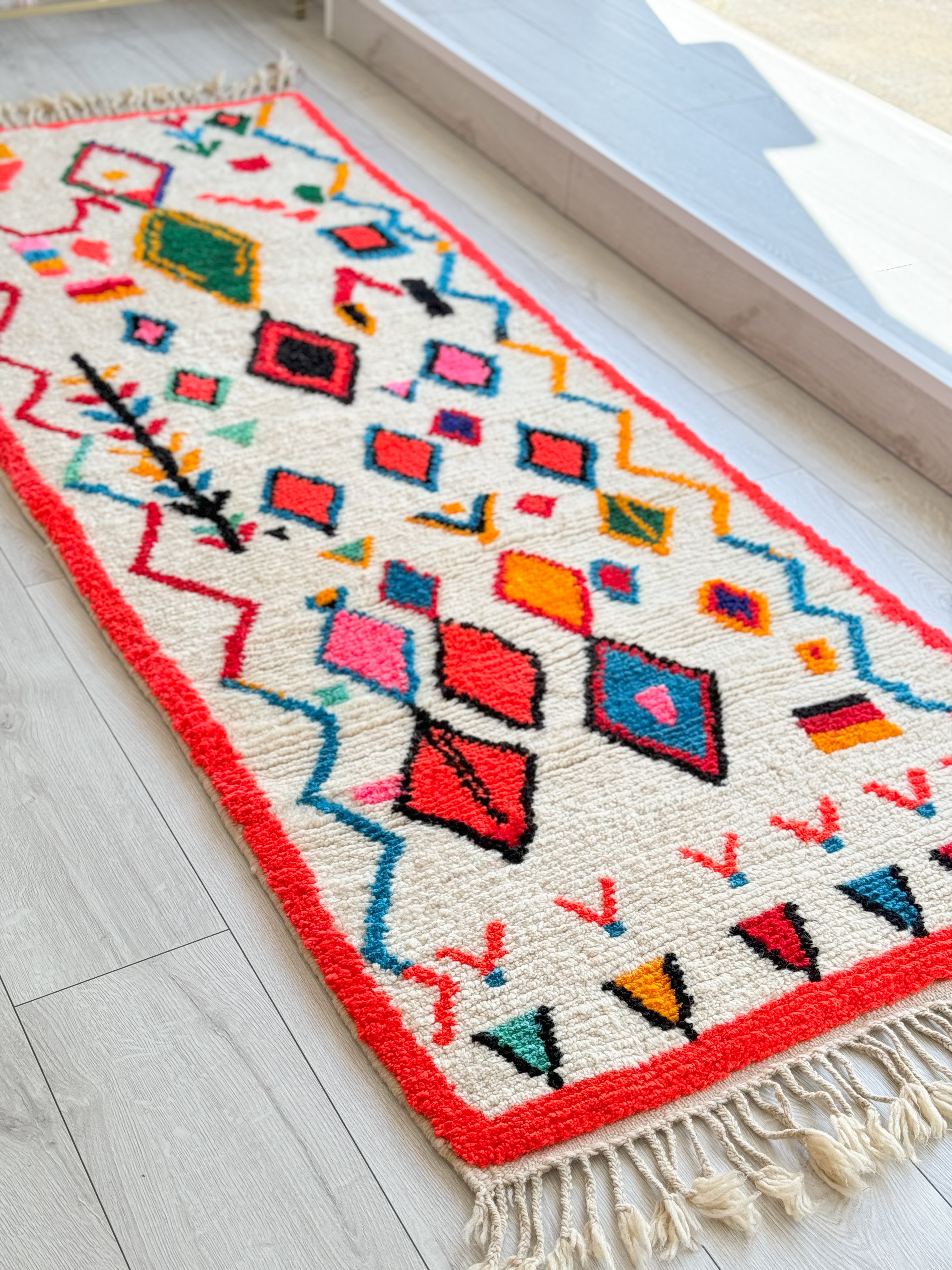 Colorful Moroccan Runner Rug - n°1376