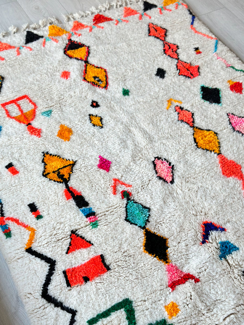 Colorful Berber rug SHAGGY 150 x 258 cm - n°759