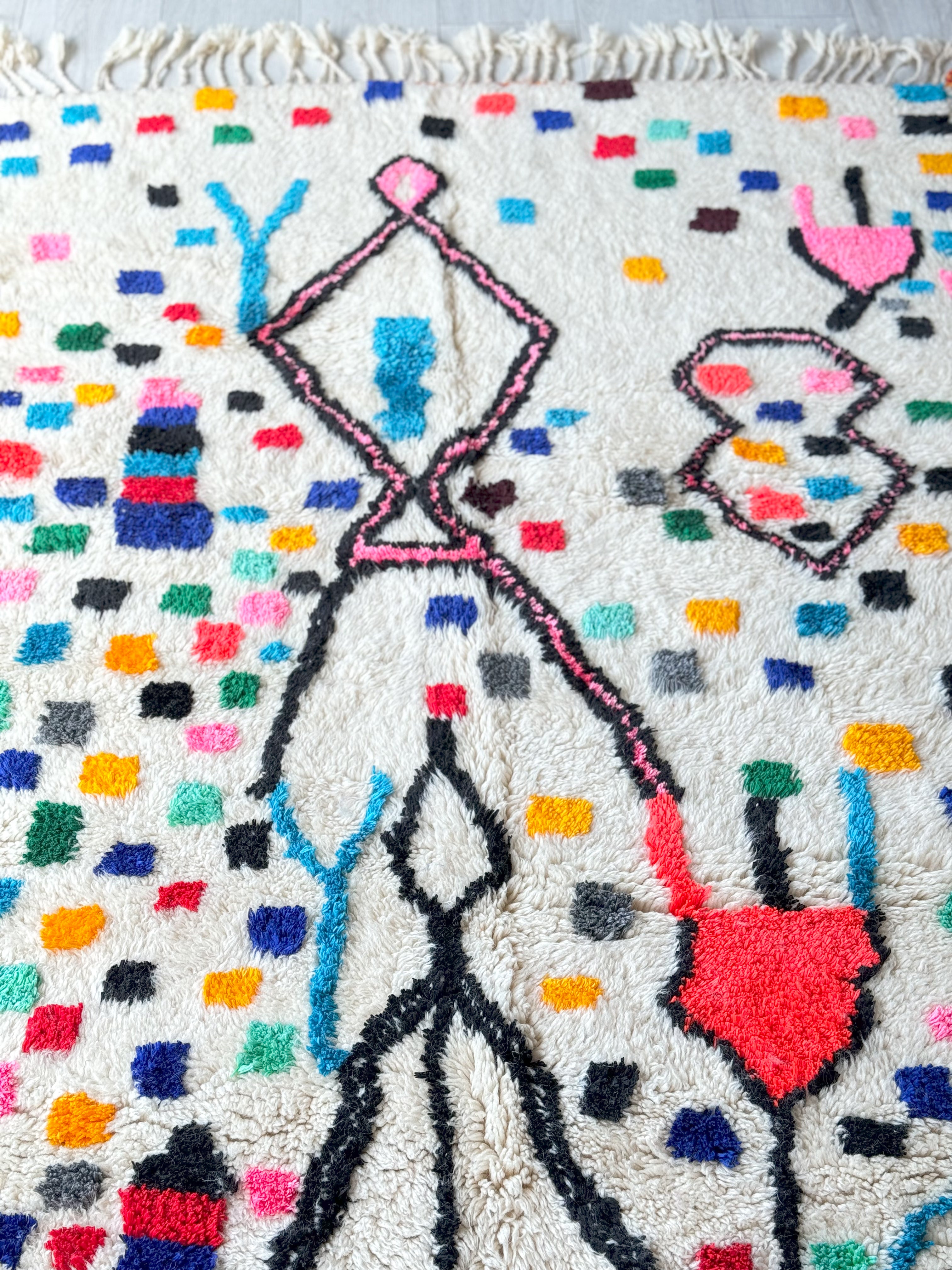 Colorful Berber carpet - n°1250