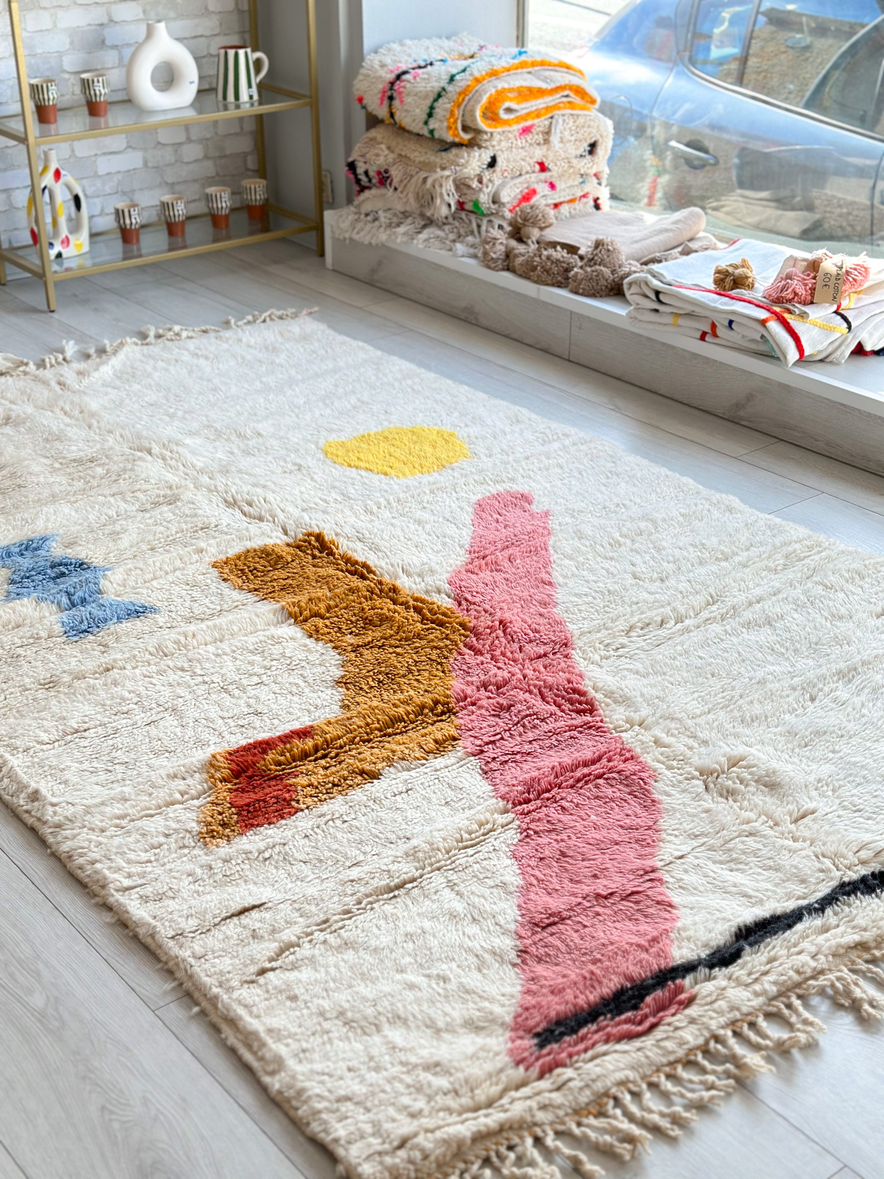 Colorful Berber rug 150 x 258 cm - n°634