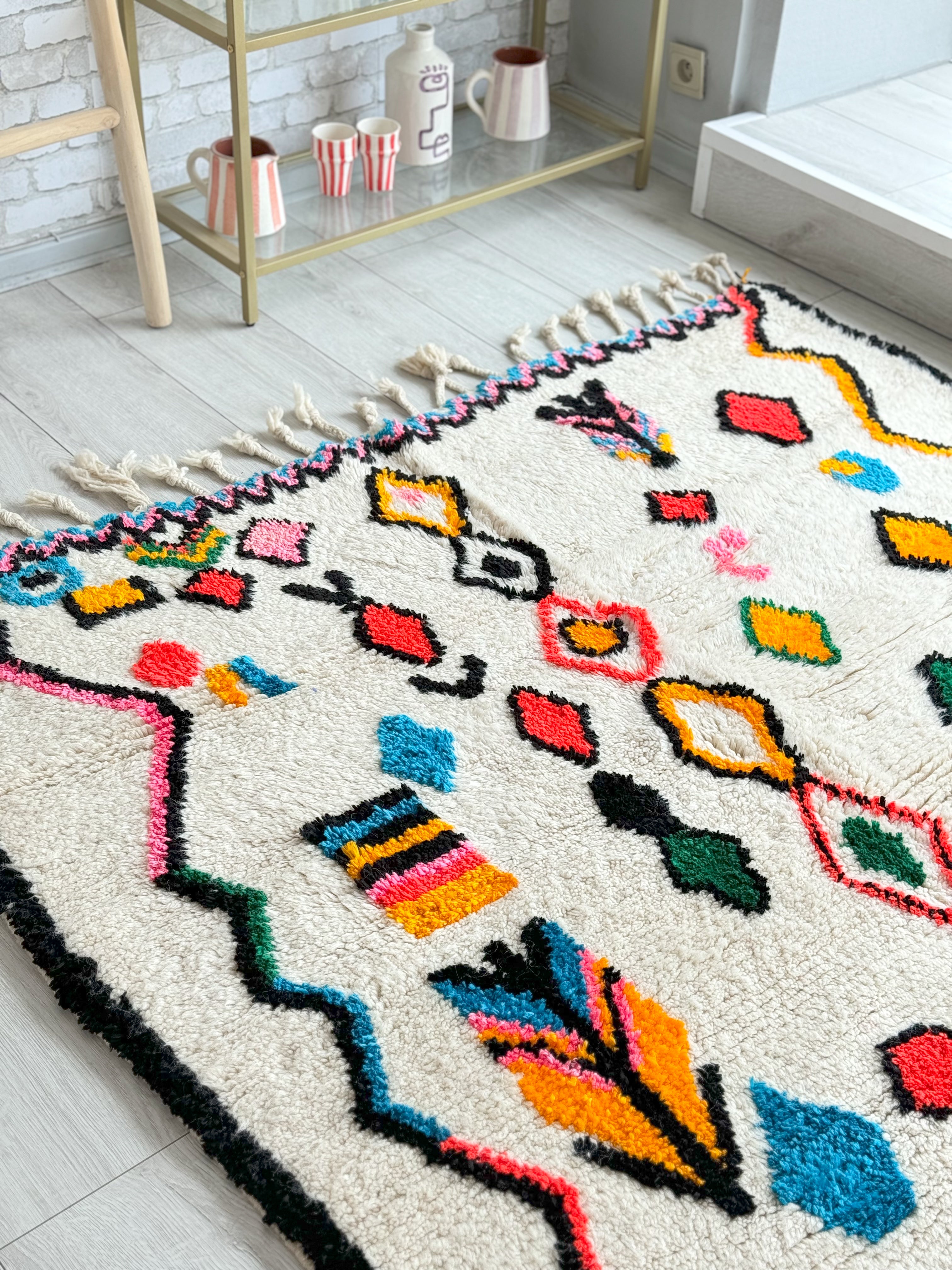 Colorful Berber carpet - n°1293