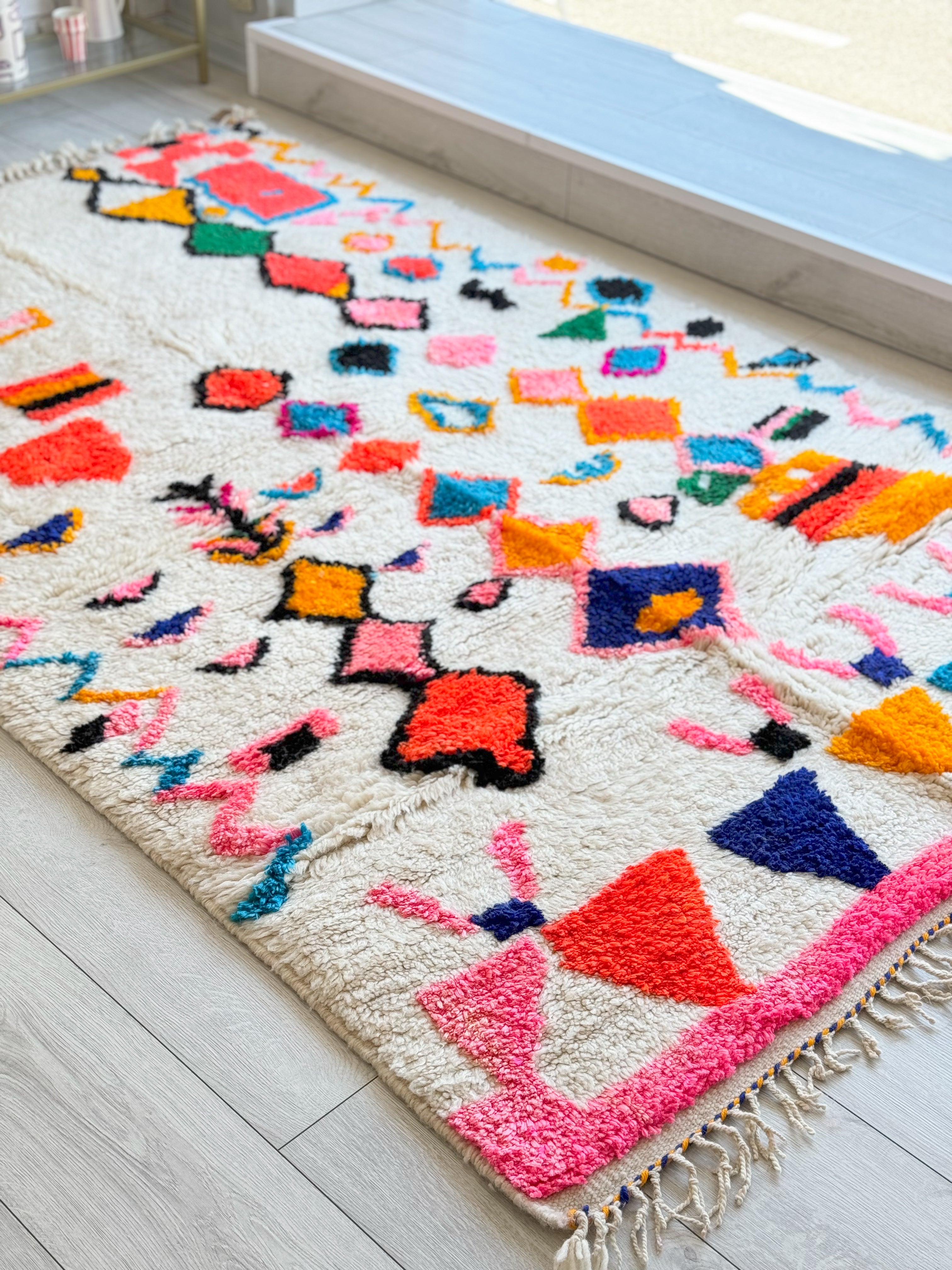 Colorful Berber rug 152 x 254 cm - n°970