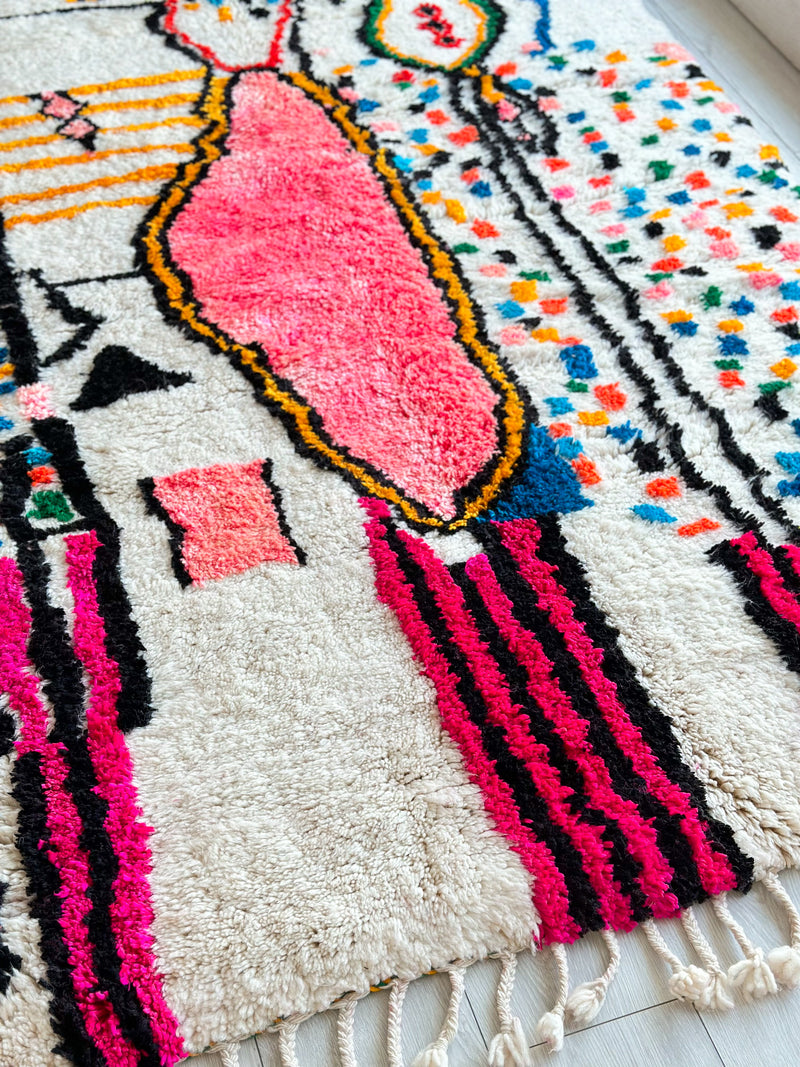 Colorful Berber rug SHAGGY 150 x 280 cm - n°761
