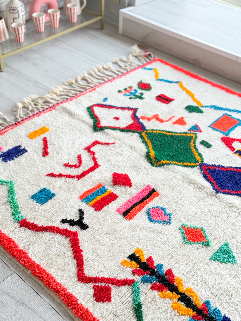 Colorful Berber rug 150 x 260 cm - n°891