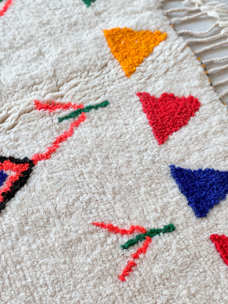Colorful Berber rug 190 x 340 cm - n°830