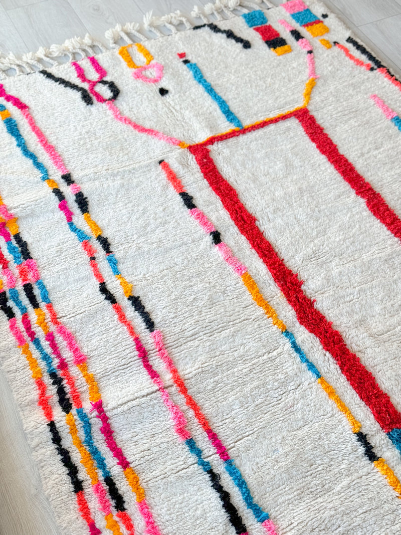 Colorful Berber rug 145 x 252 cm - n°858