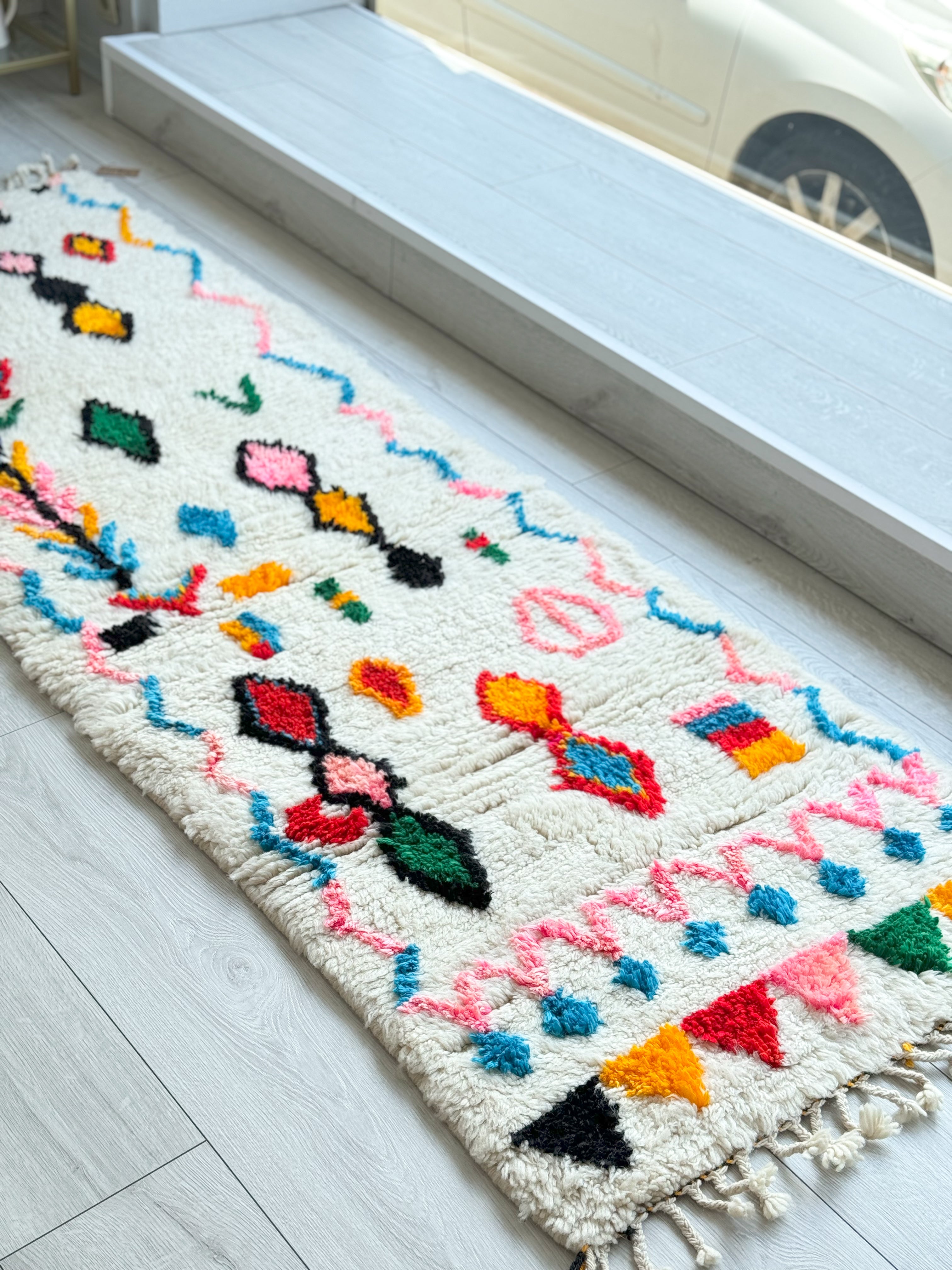 Colorful Berber hallway rug 82 x 242 cm - n°1170