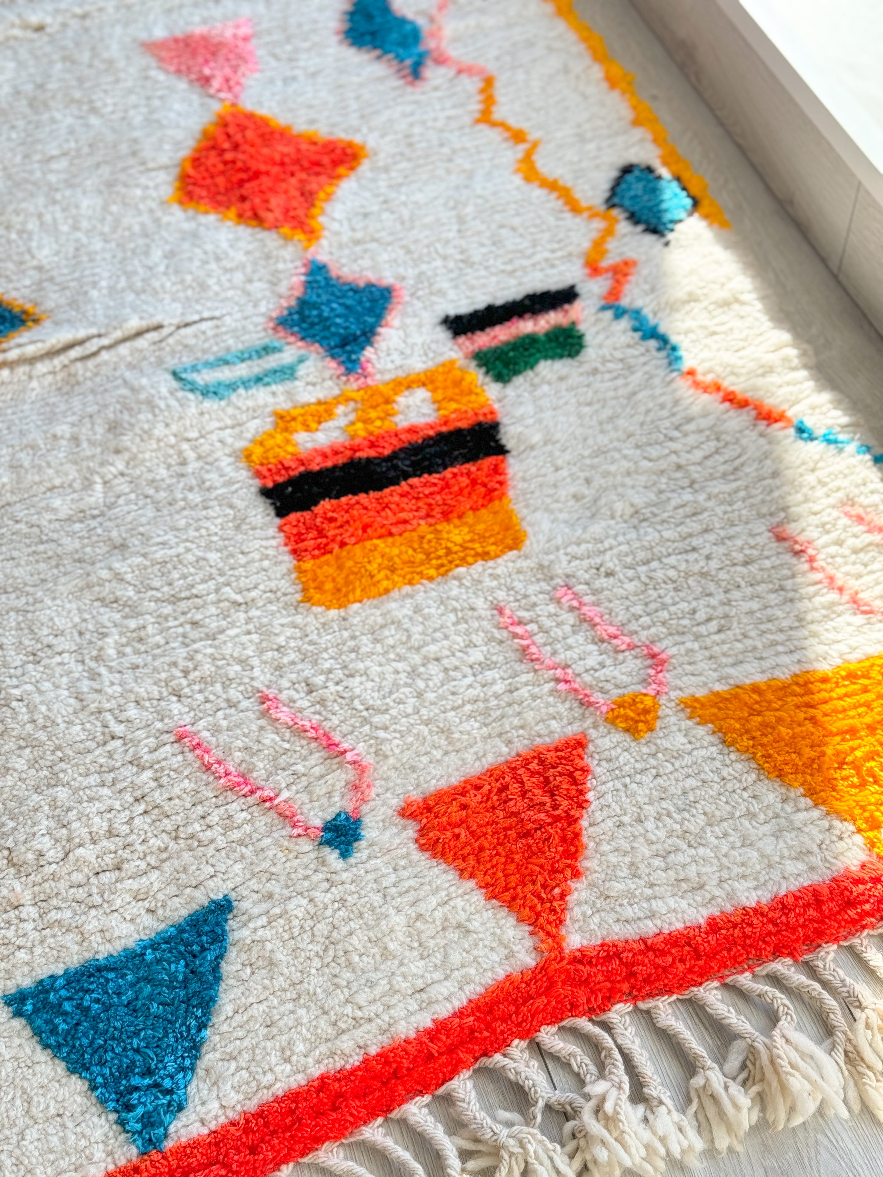 Colorful Berber rug 197 x 310 cm - n°886