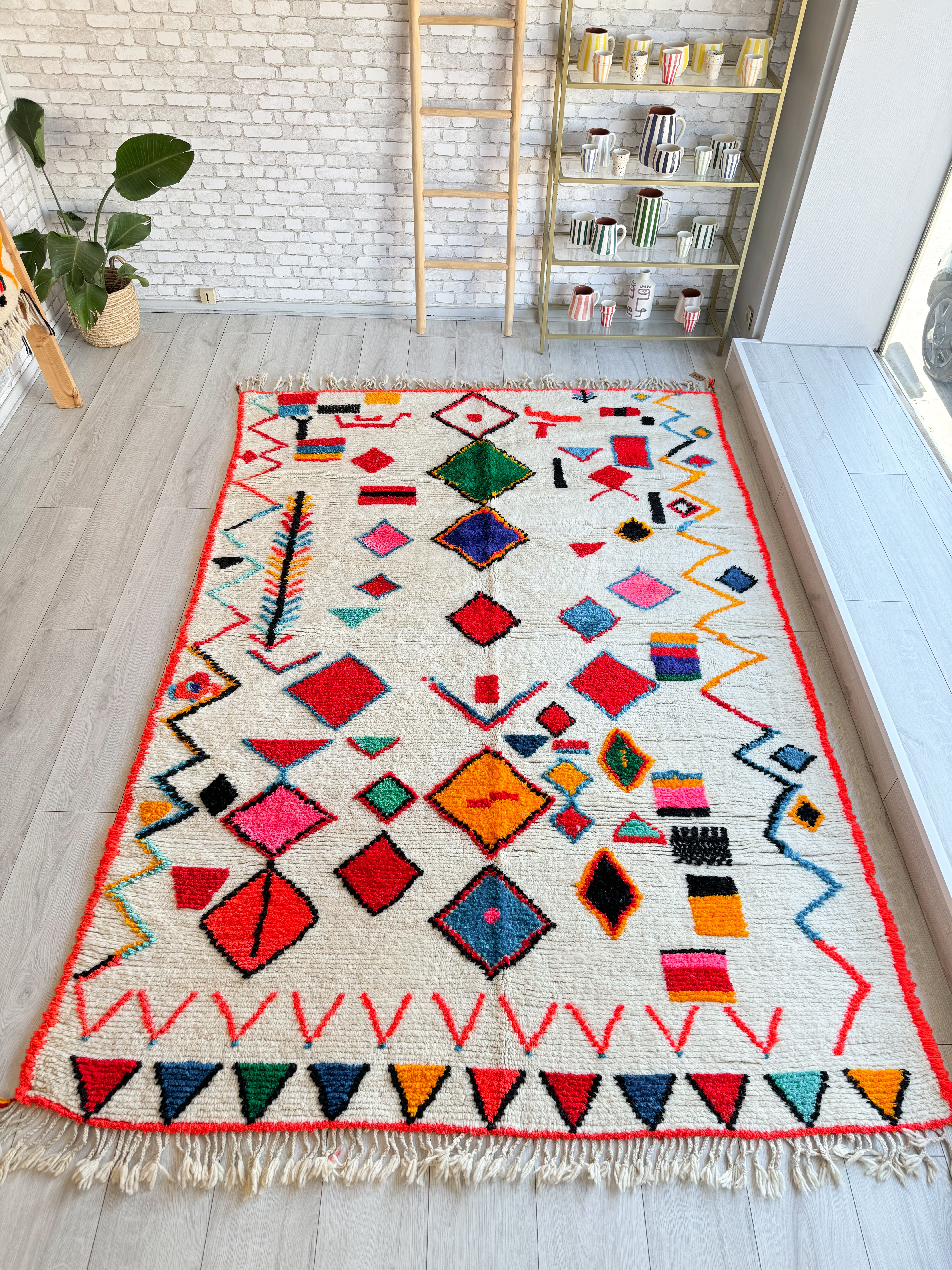 Tapis berbère coloré 195 x 300 cm - n°1435