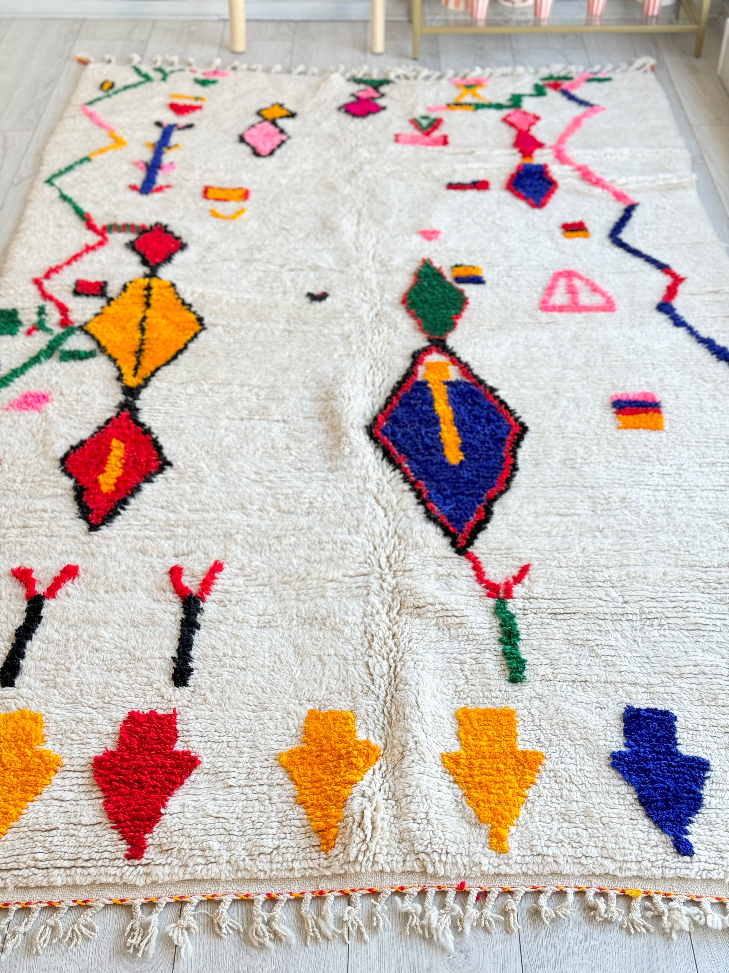 Colorful Berber rug 160 x 280 cm - n°882