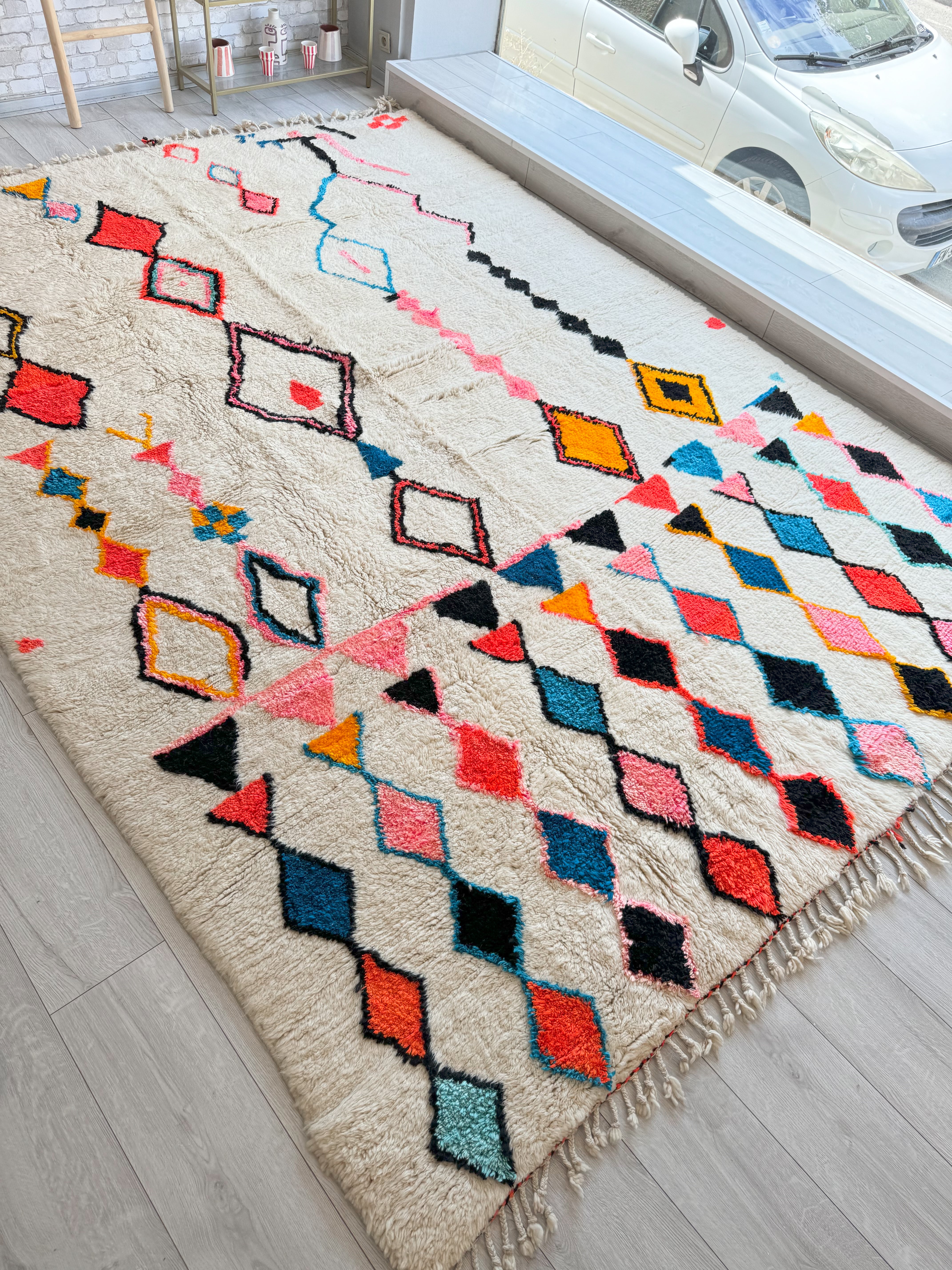 Colorful Moroccan Rug 259 x 370 cm / 8.5 x 12.1 ft - n°1440