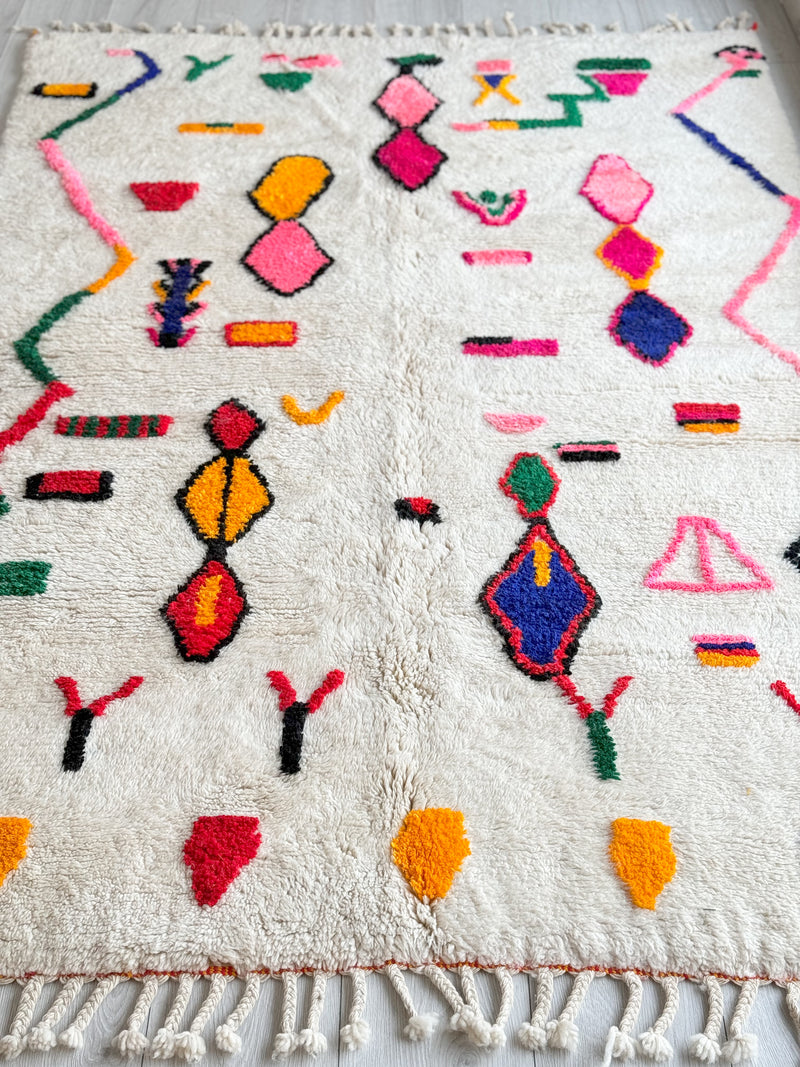 Colorful Berber rug 163 x 256 cm - n°878