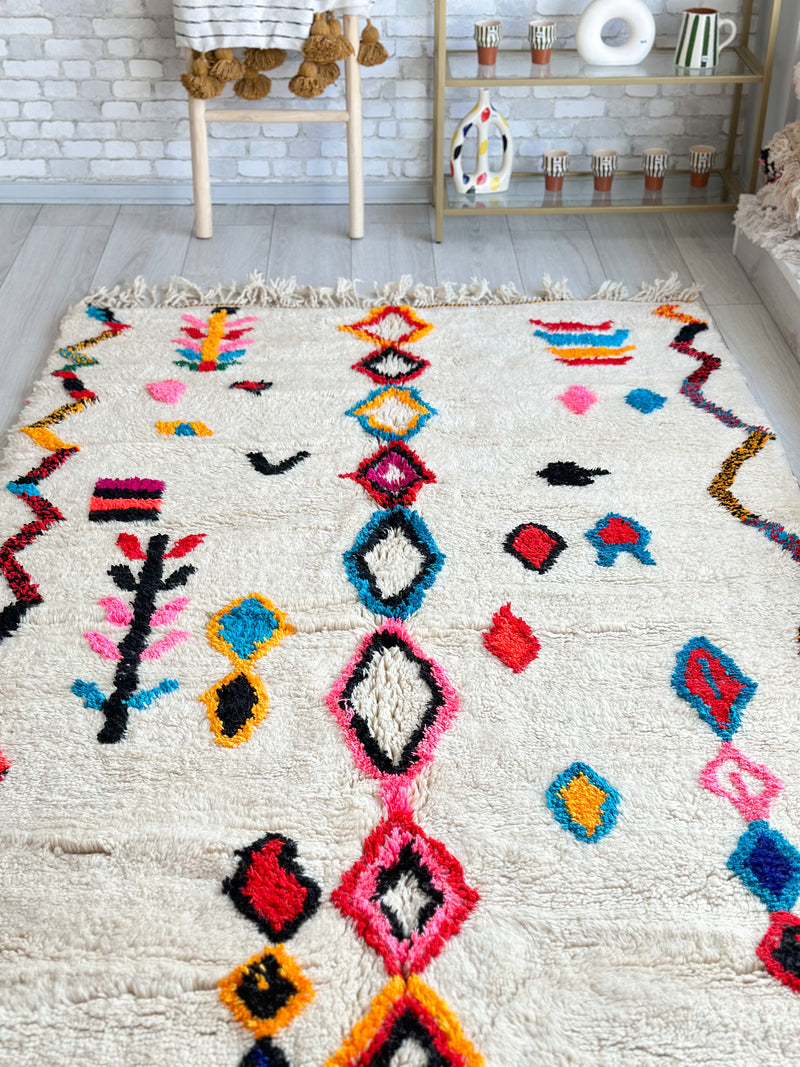 Colorful Berber rug 150 x 268 cm - n°630