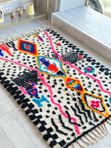 Colorful Berber rug 102 x 165 cm - n°724
