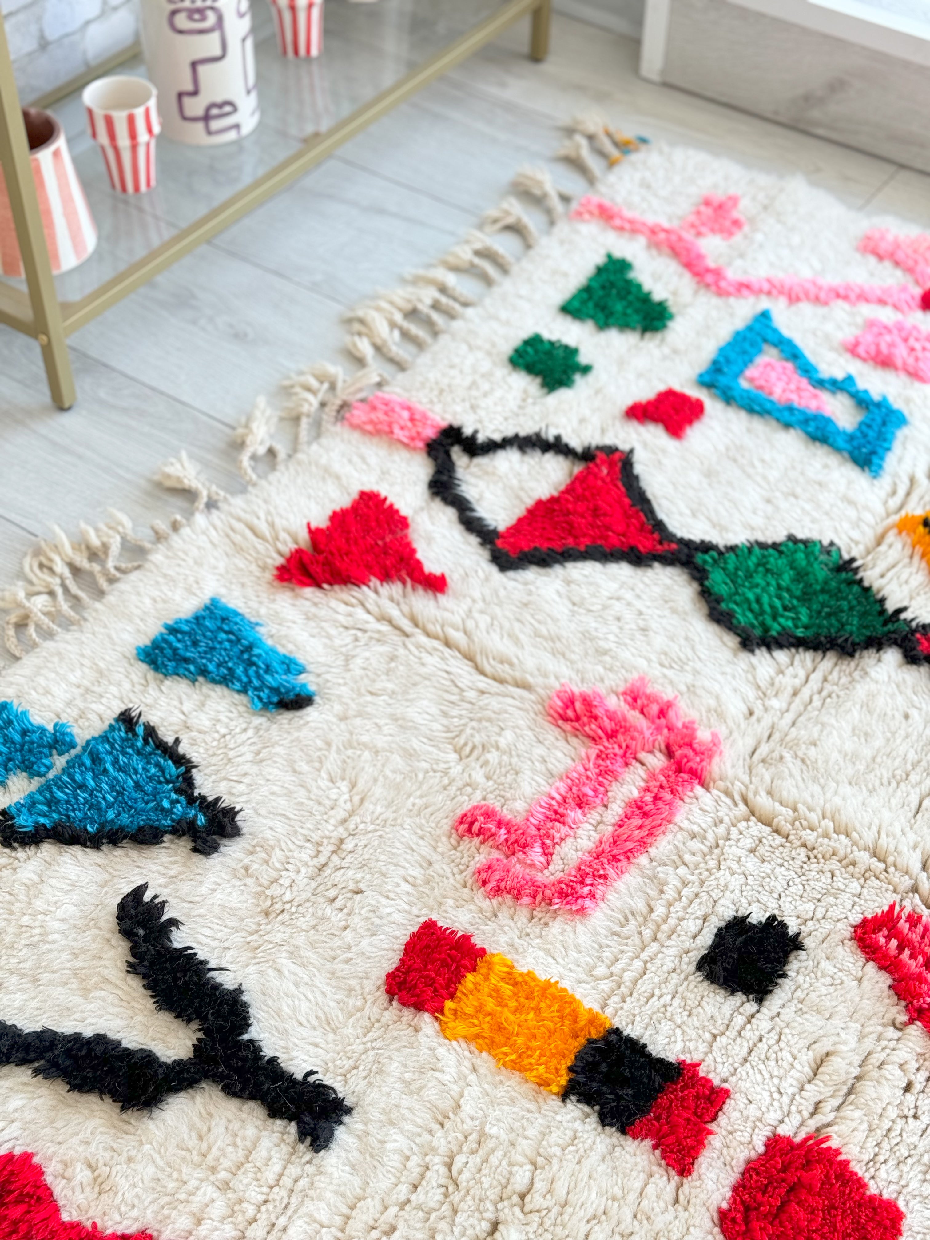 Colorful Berber rug 149 x 216 cm - n°1110