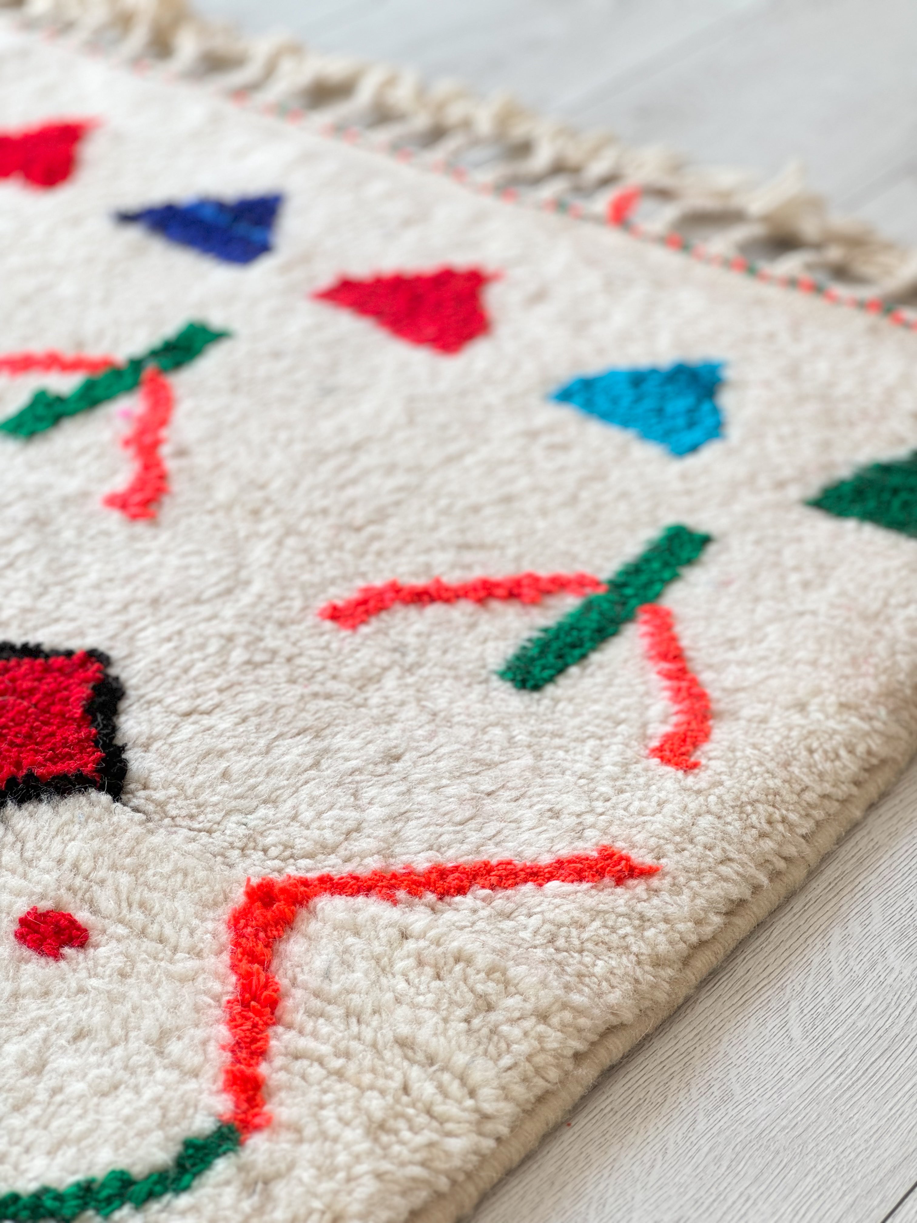 Colorful Berber carpet - n°1429