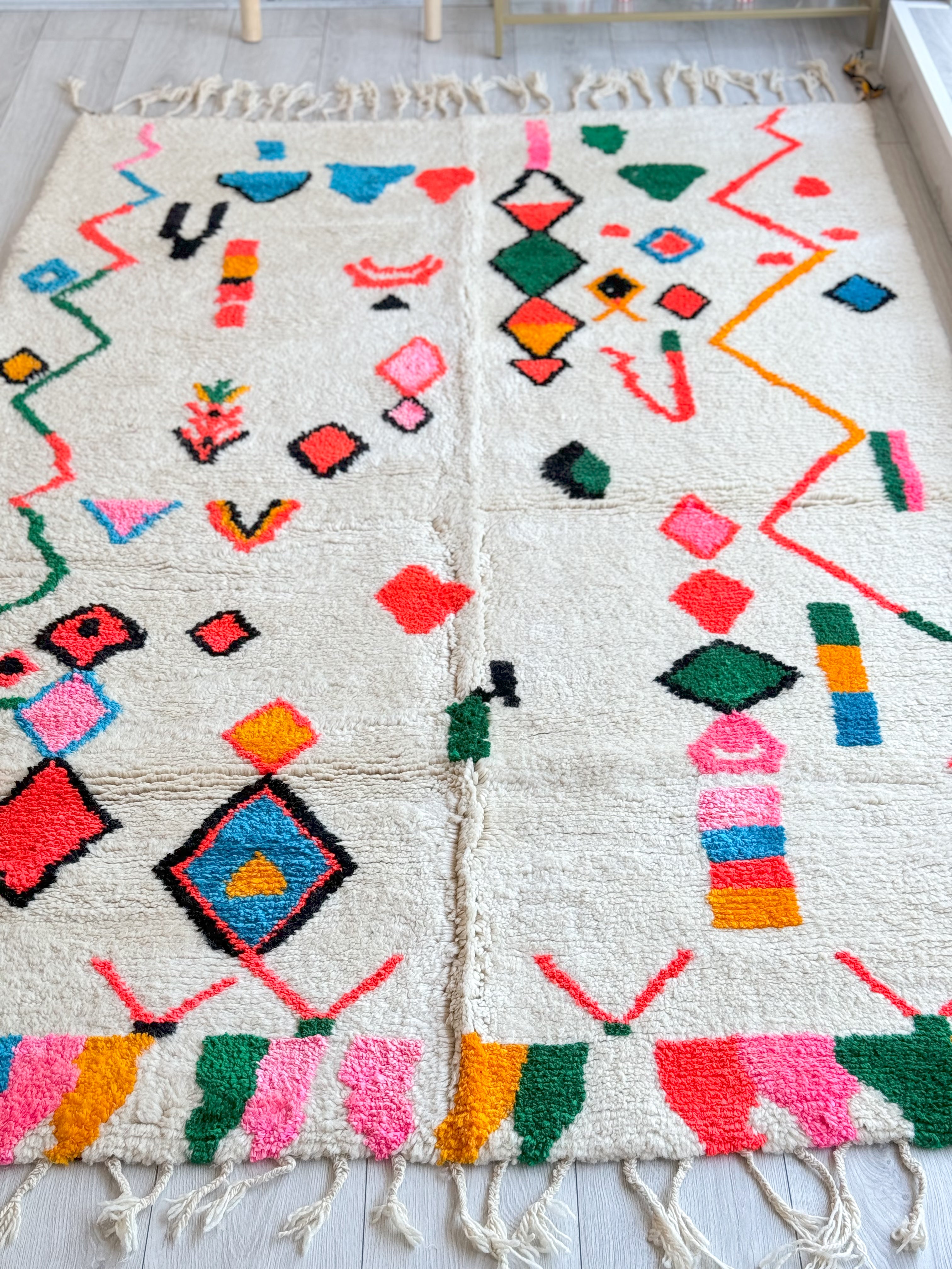 Colorful Berber rug 162 x 260 cm - n°1103