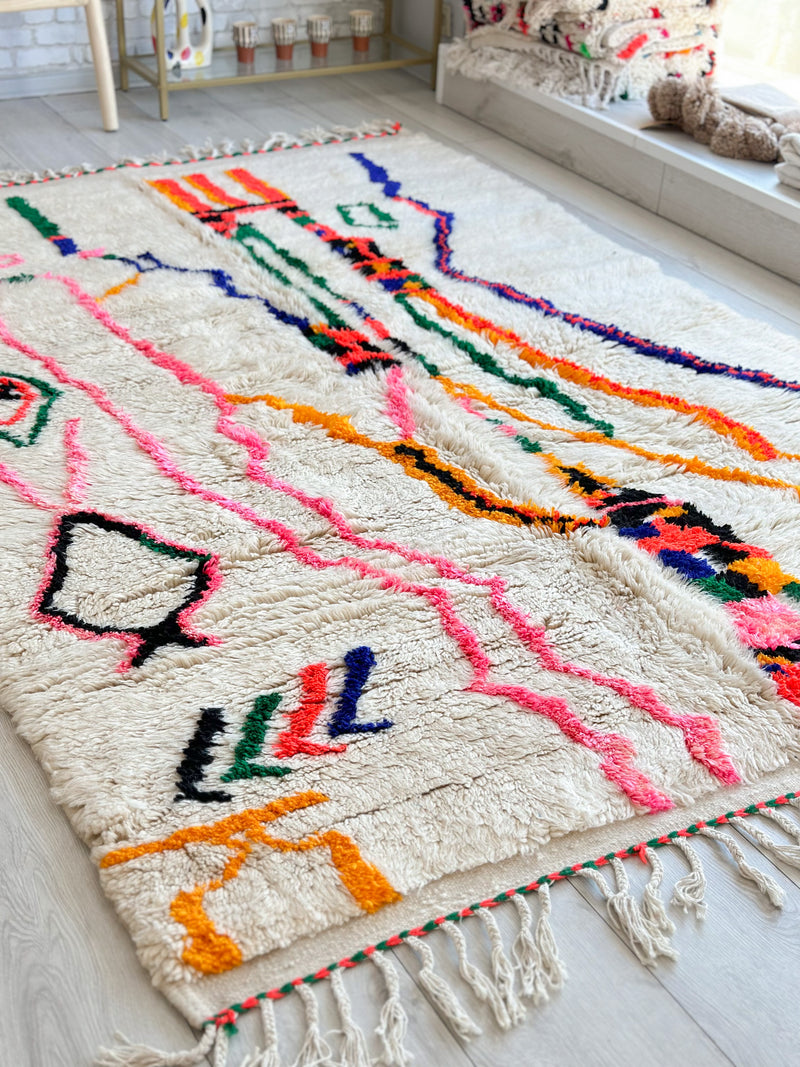 Colorful Berber rug 160 x 265 cm - n°590