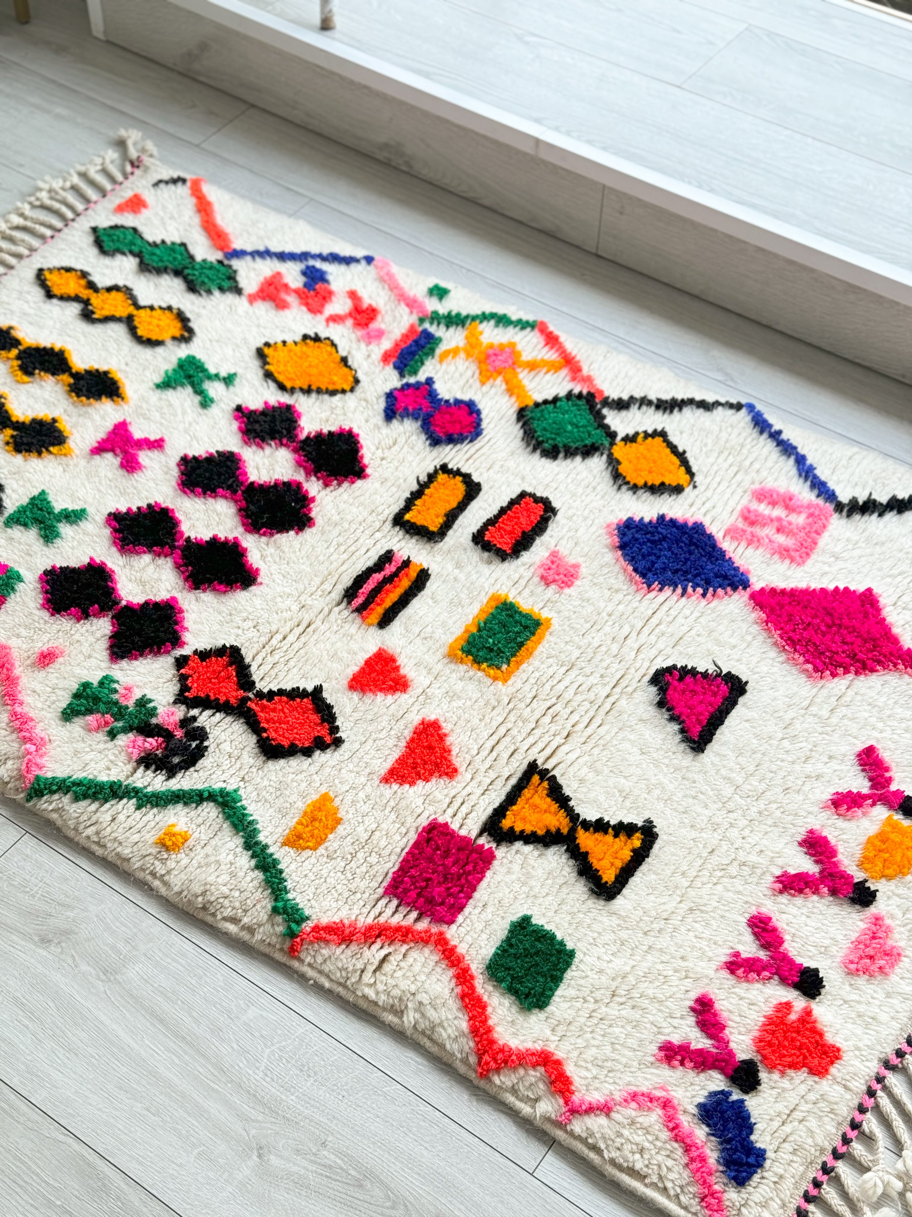 Colorful Berber rug 100 x 163 cm - n°1071