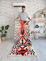 Colorful Berber hallway rug 80 x 215 cm - n°564