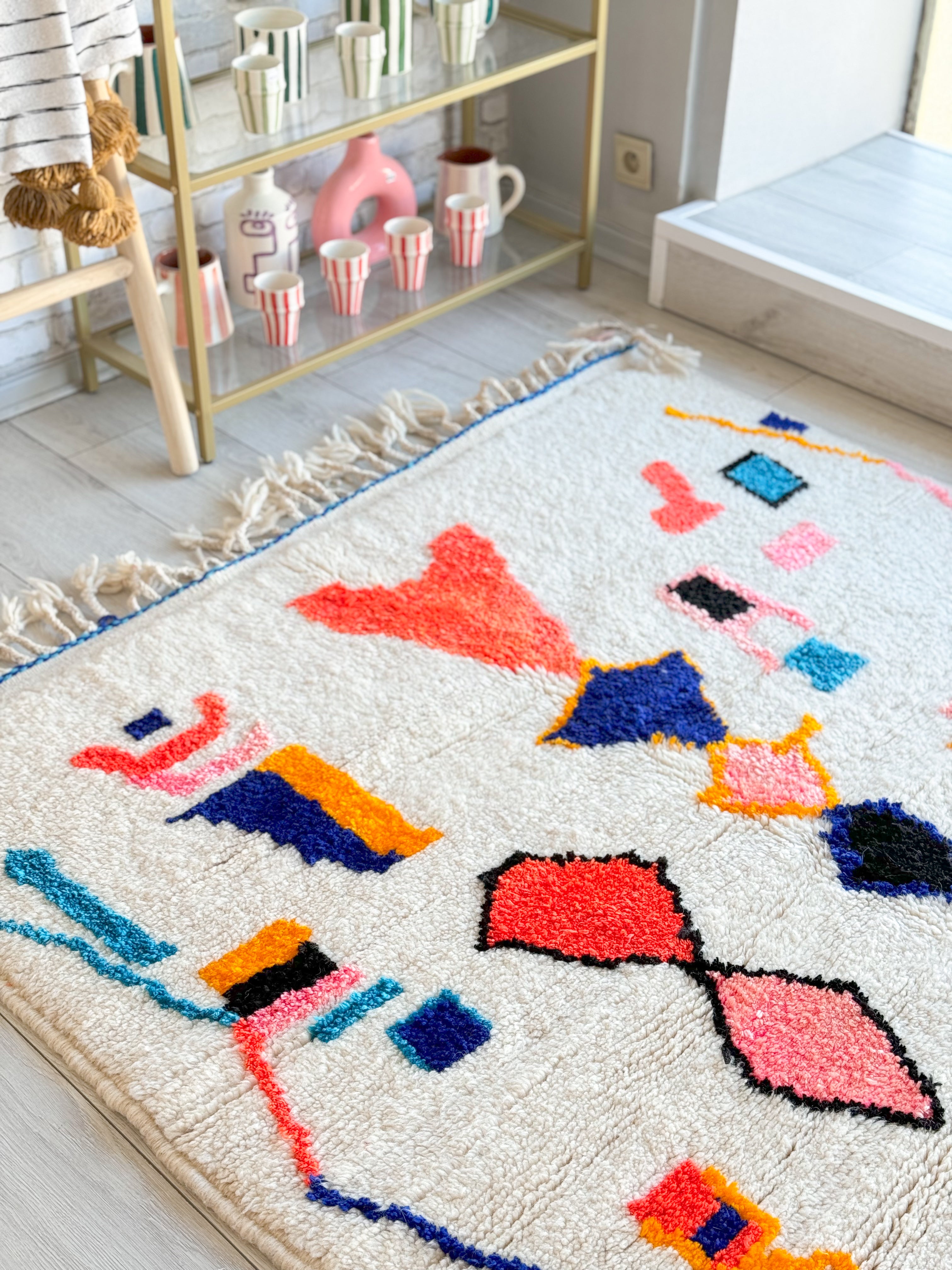 Colorful Berber rug 146 x 282 cm - n°833