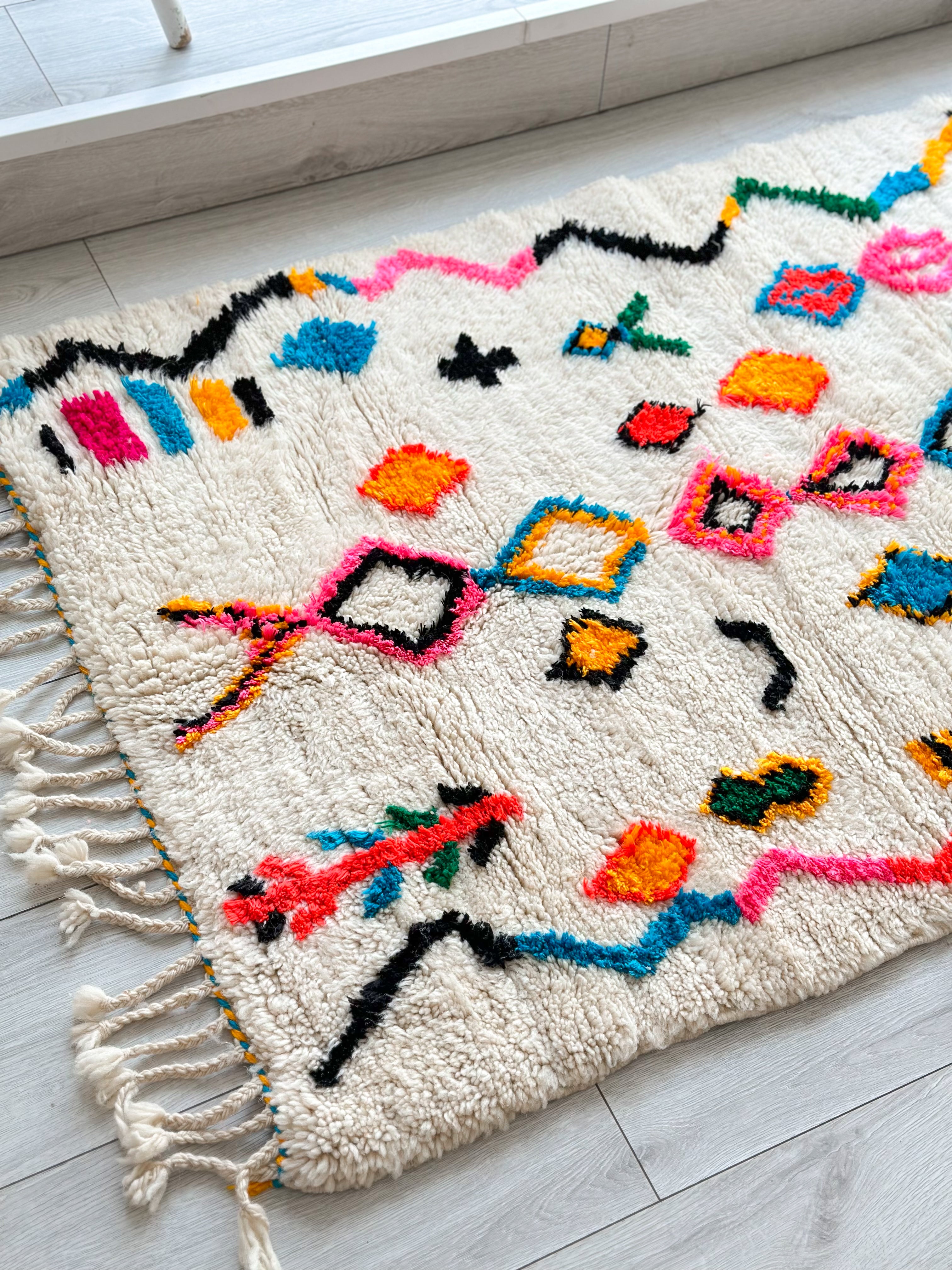 Colorful Berber rug 98 x 170 cm - n°727