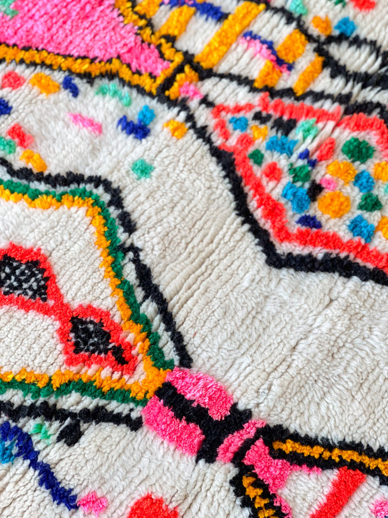 Colorful Berber rug 100 x 160 cm - n°661