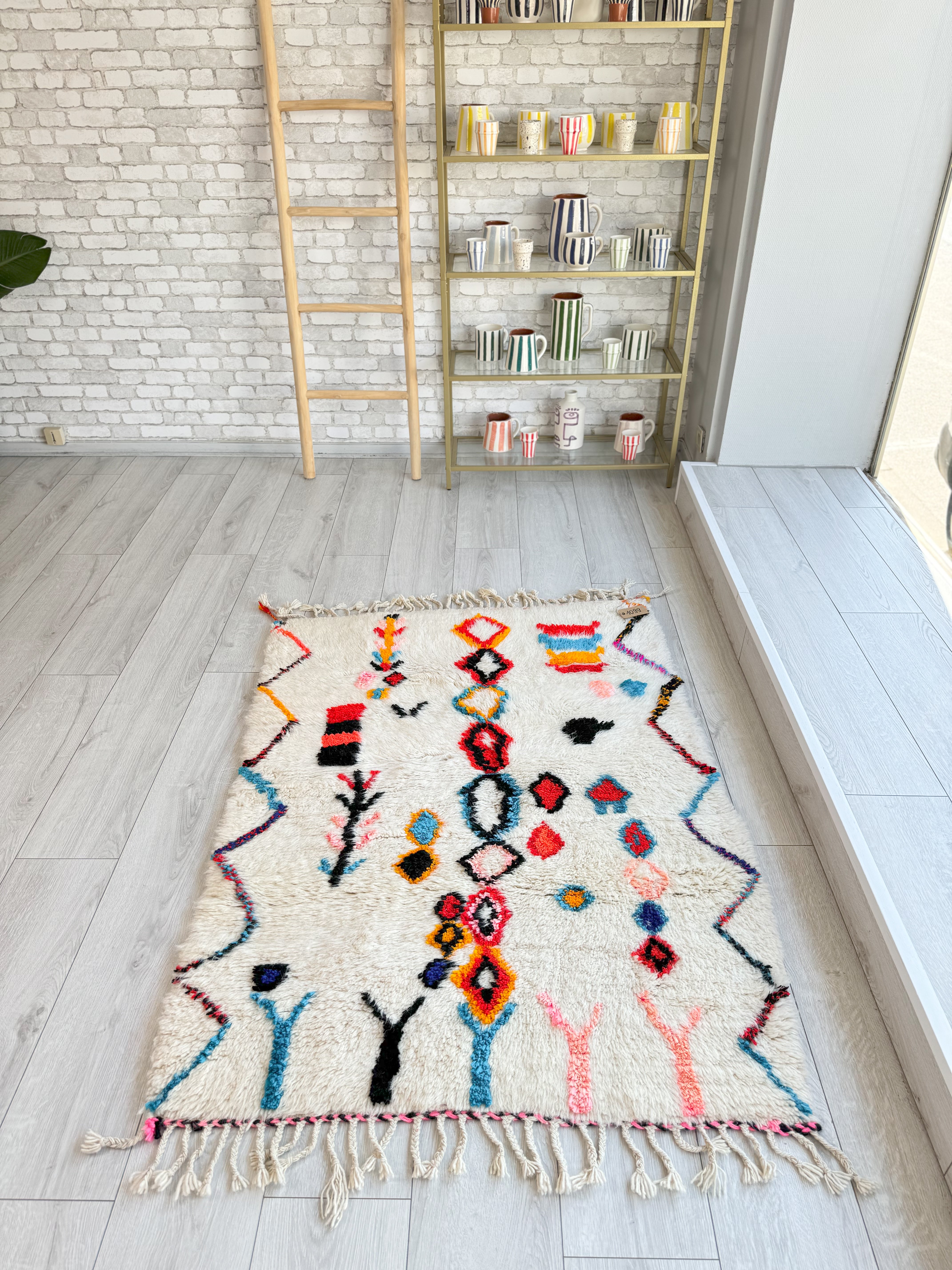 Colorful Berber Rug 107 x 155 cm / 3.5 x 5.1 ft - n°1099