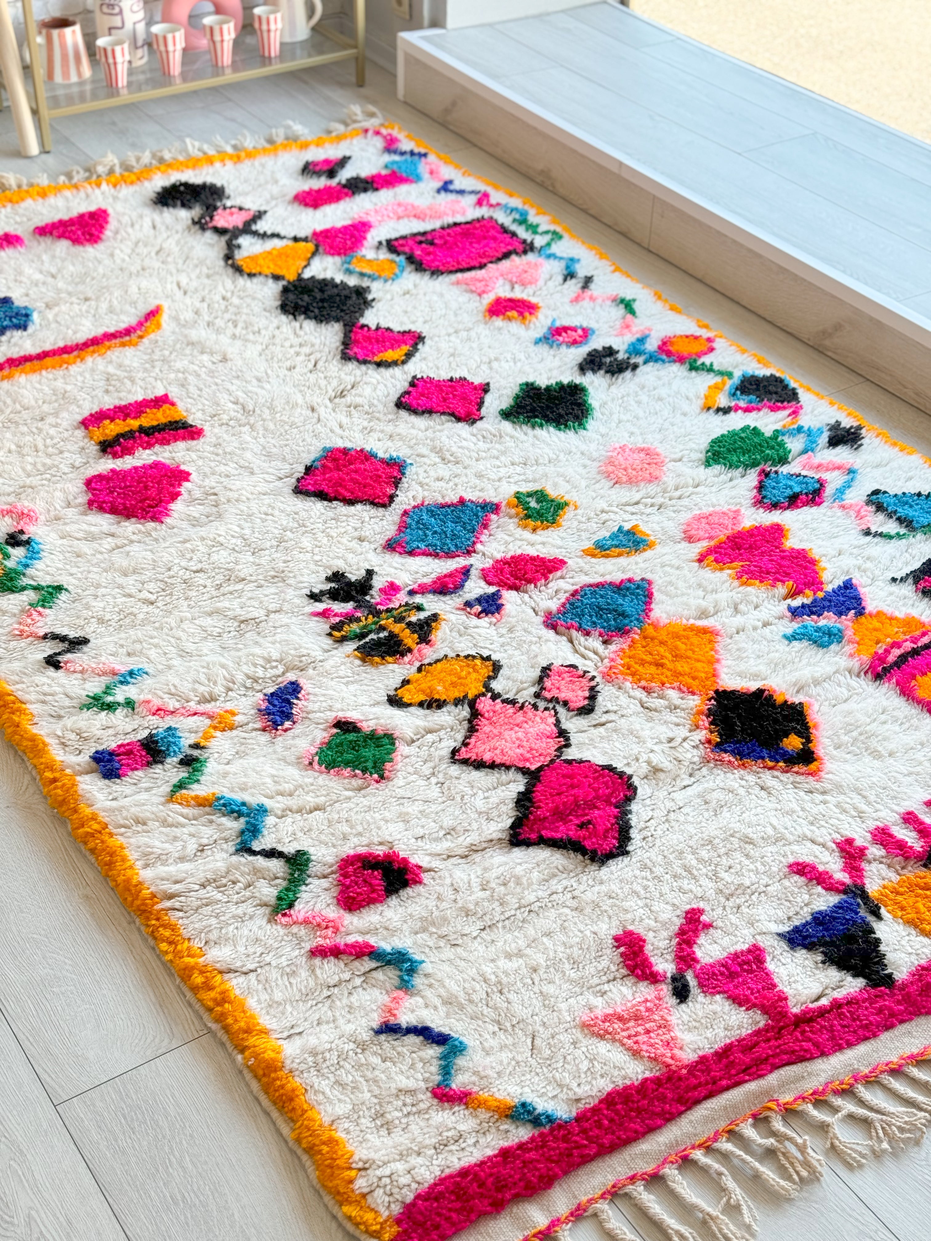 Colorful Berber rug 155 x 282 cm - n°834