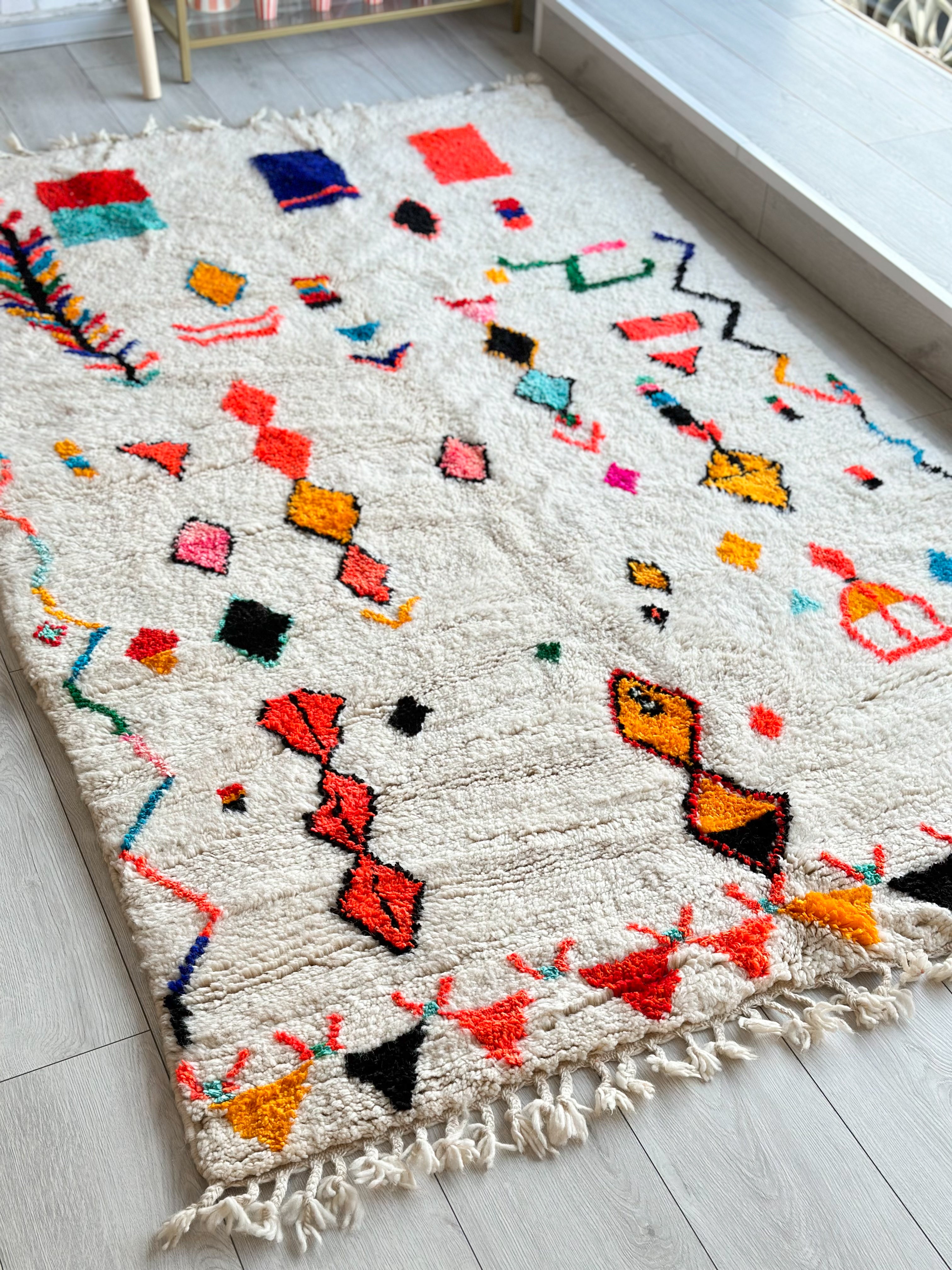 Colorful Berber rug SHAGGY 150 x 258 cm - n°759