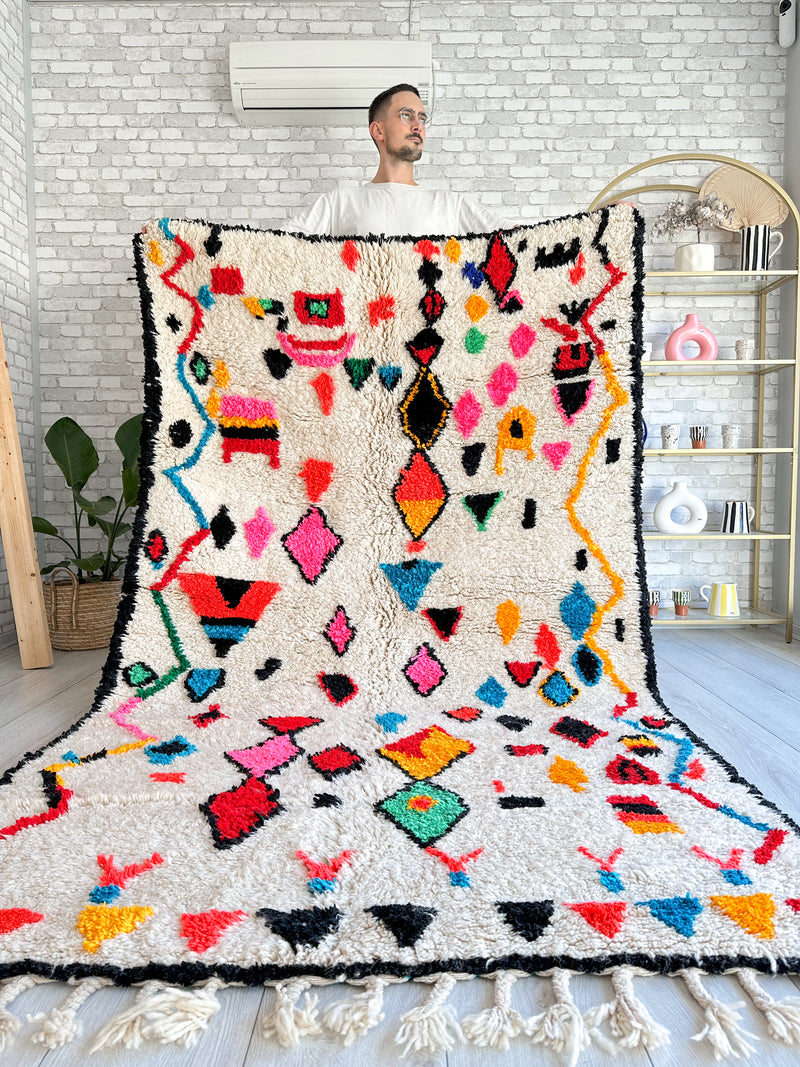 Colorful Berber rug 148 x264 cm - n°734