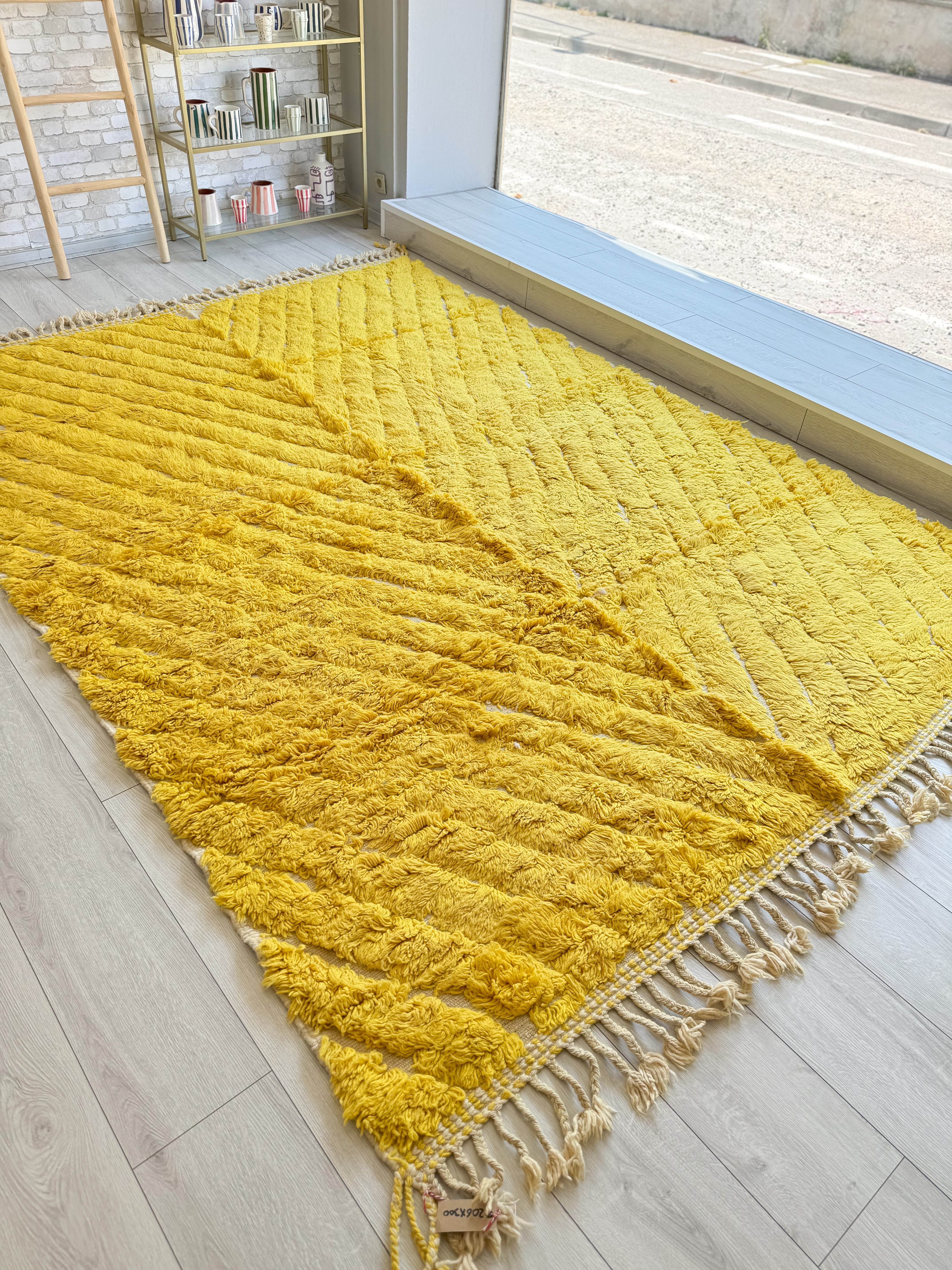 Colorful Beni Ourain Rug 206 x 300 cm / 6.8 x 9.8 ft - n°1175