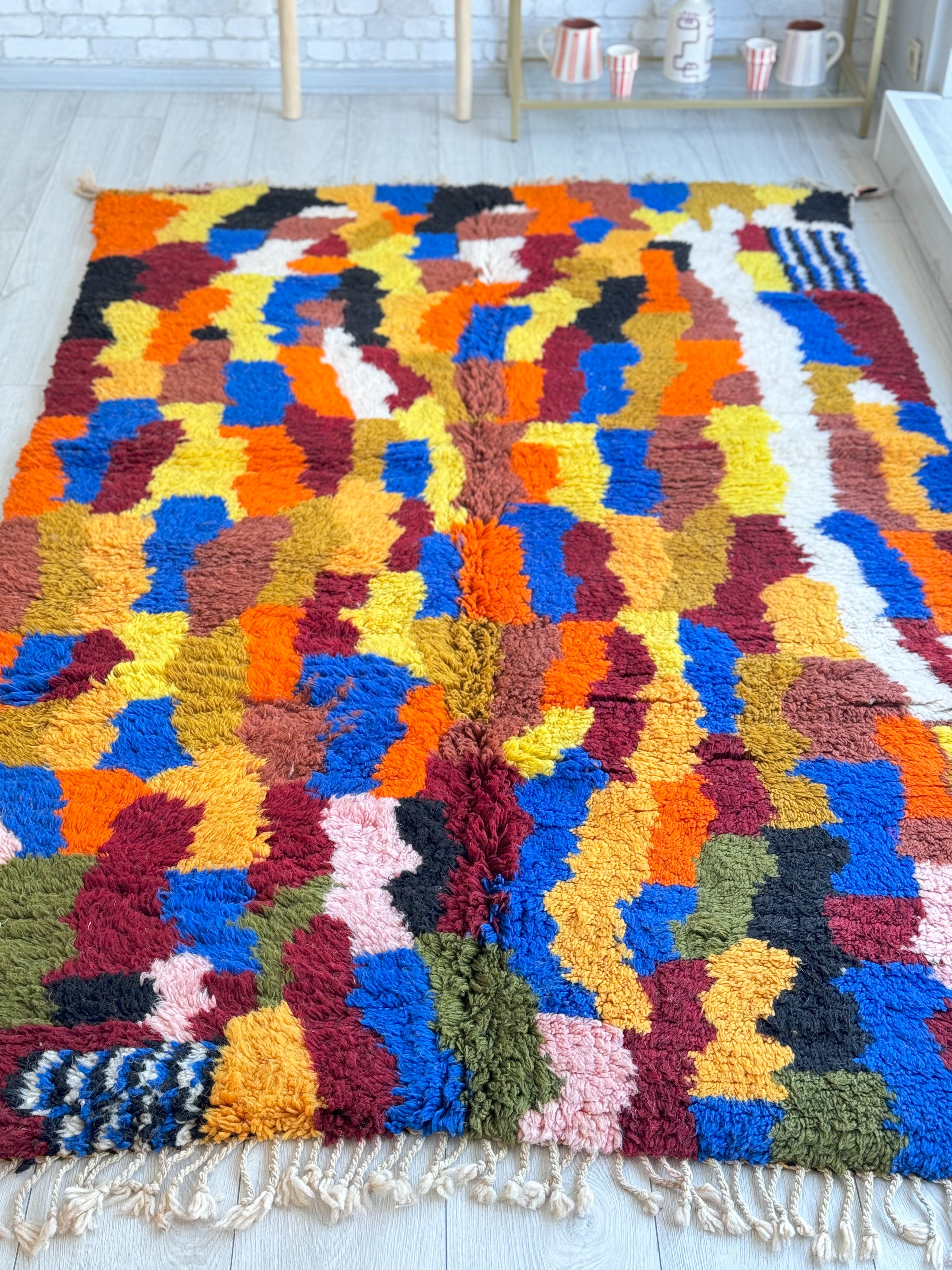 Tapis berbère coloré 162 x 260 cm - n°1172