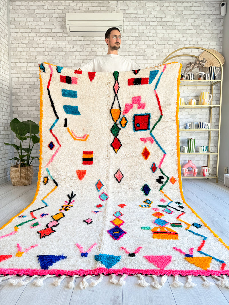 Colorful Berber rug 150 x 275 cm - n°885