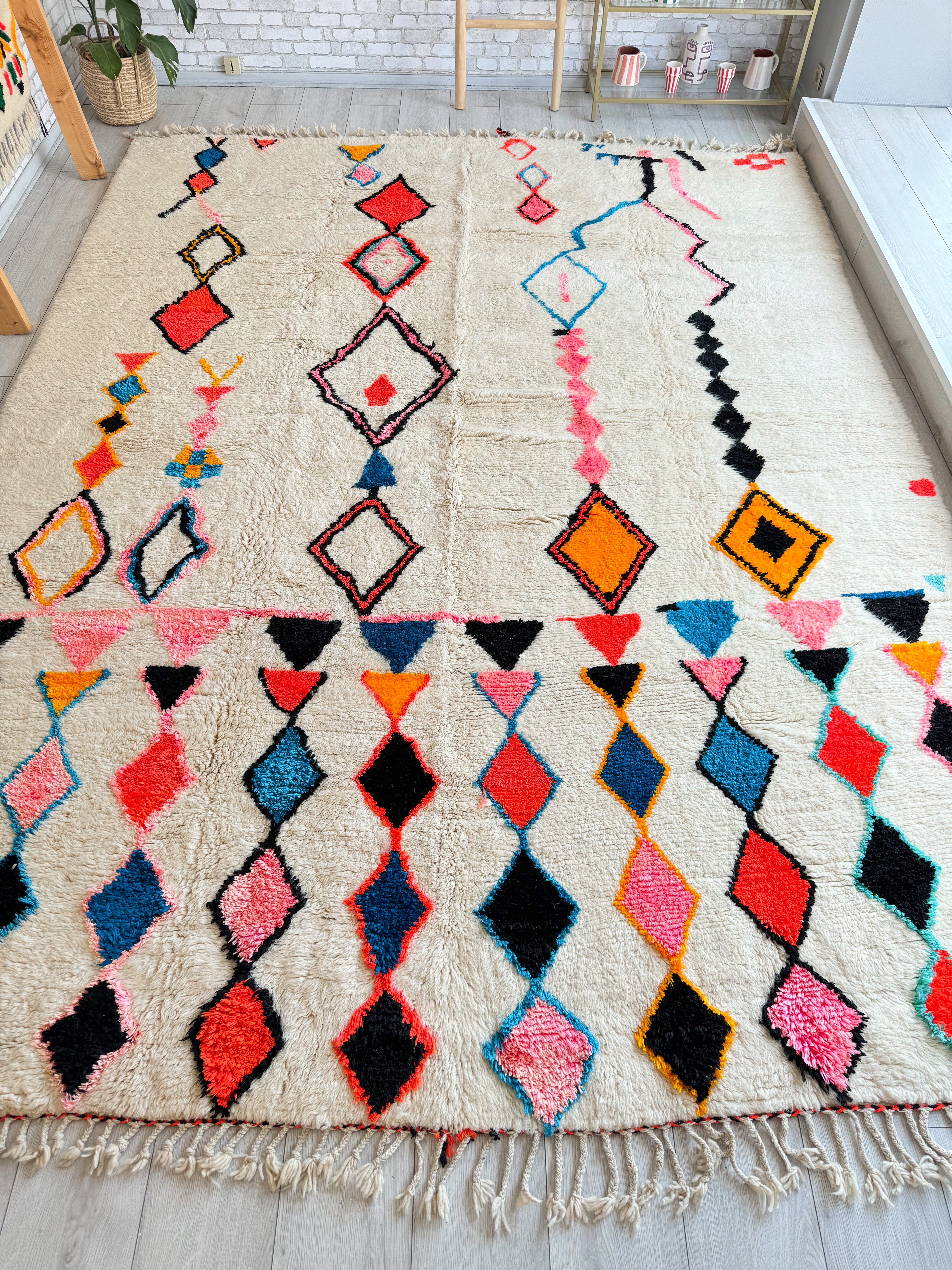 Colorful Moroccan Rug 259 x 370 cm / 8.5 x 12.1 ft - n°1440