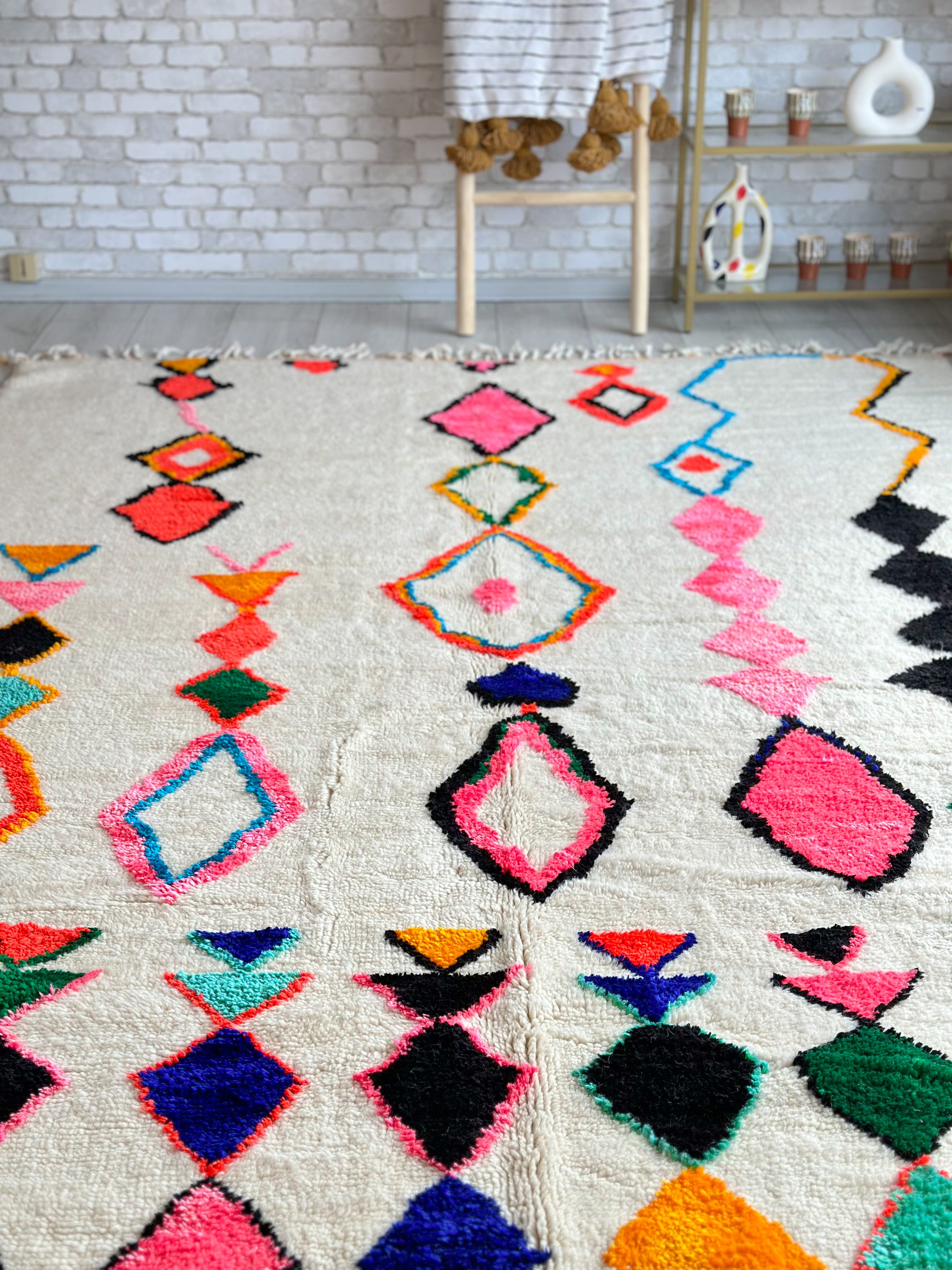 Colorful Berber rug 199 x 320 cm - n°603