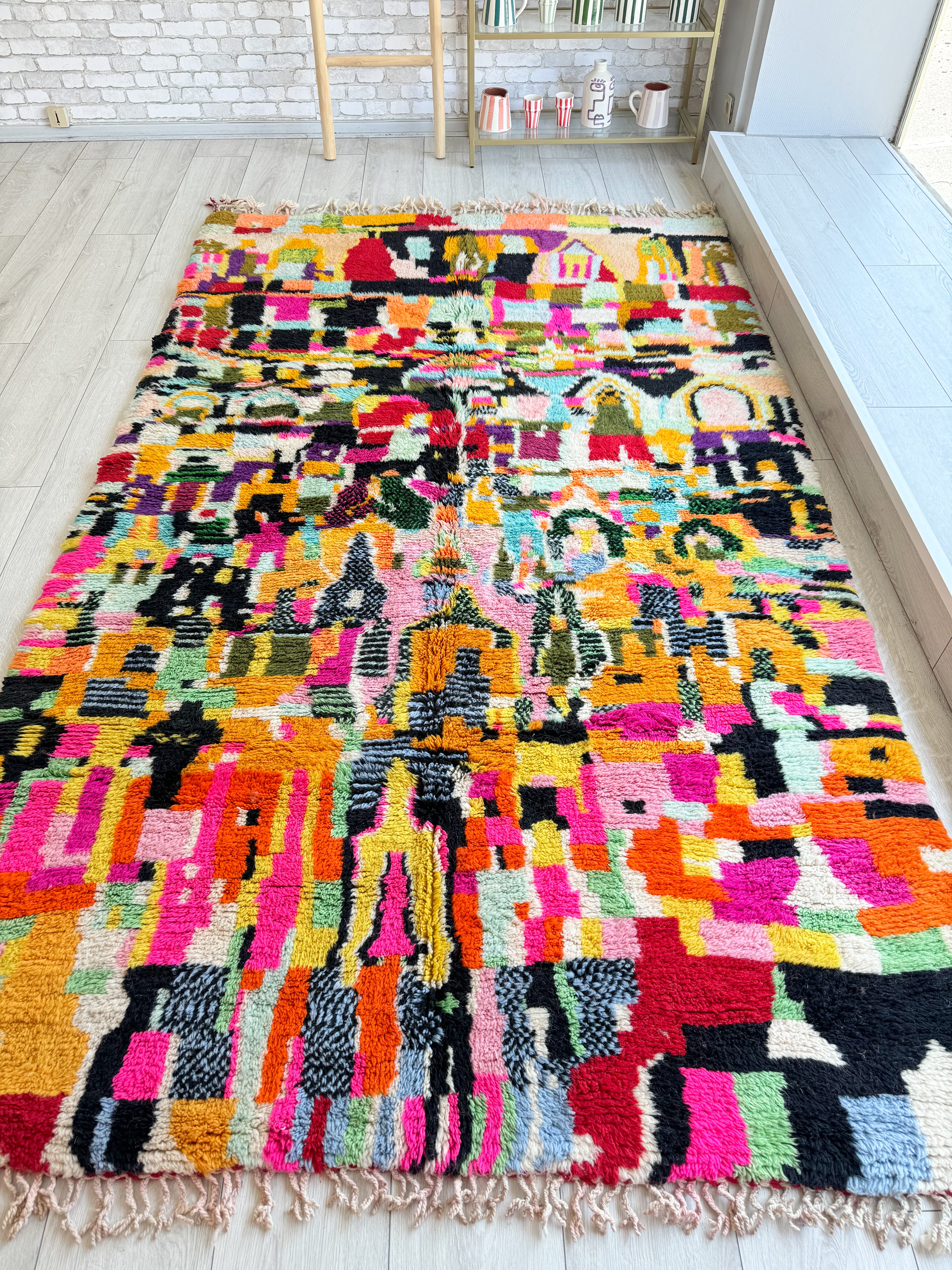 Tapis berbère coloré 166 x 285 cm - n°1306