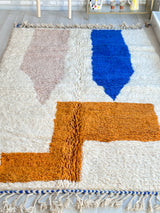 [Maßanfertigung] Bunter Beni Ouarain-Teppich – 160 x 300 cm – Nr. 741