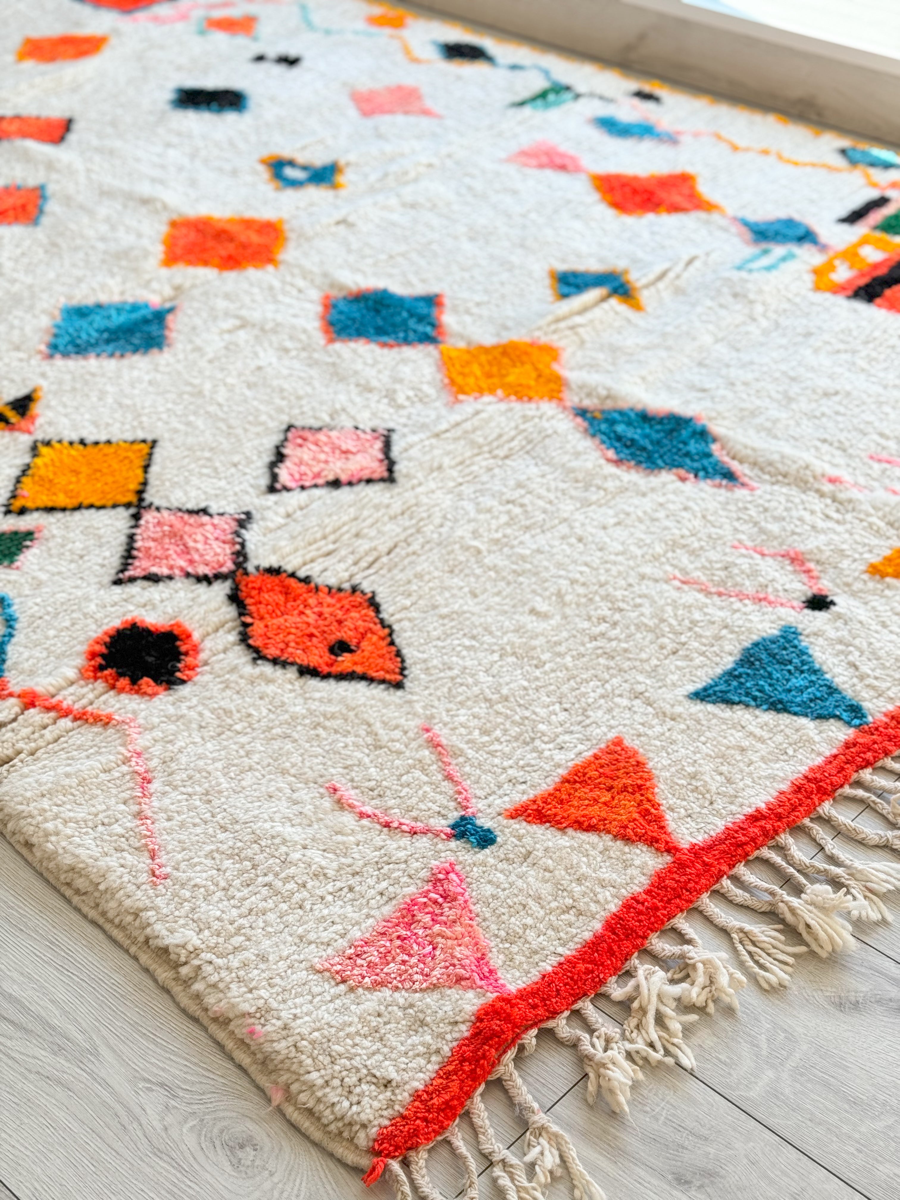 Colorful Berber rug 197 x 310 cm - n°886