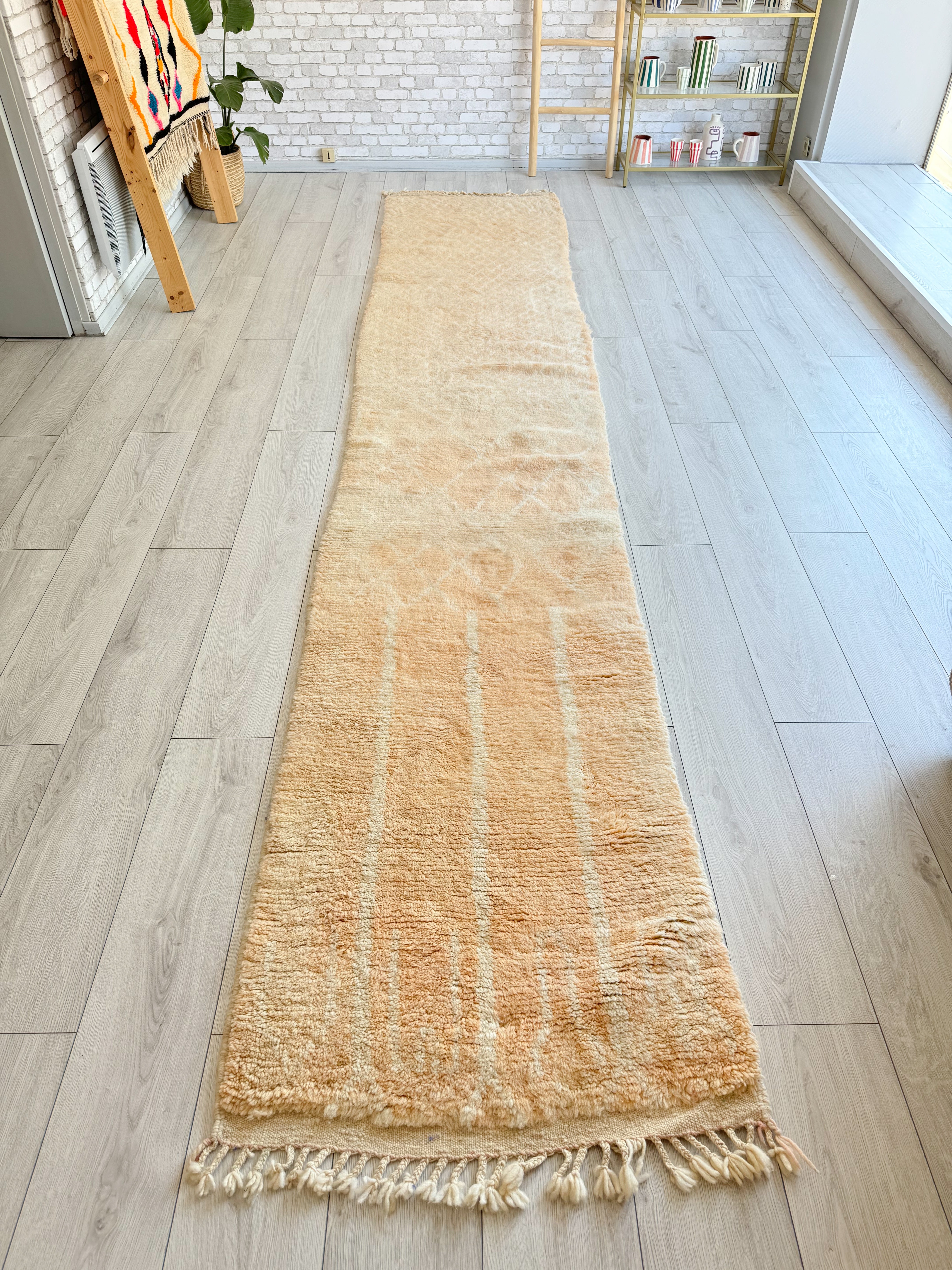 Beni Ouarain Flurteppich 80 x 450 cm – Nr. 1286