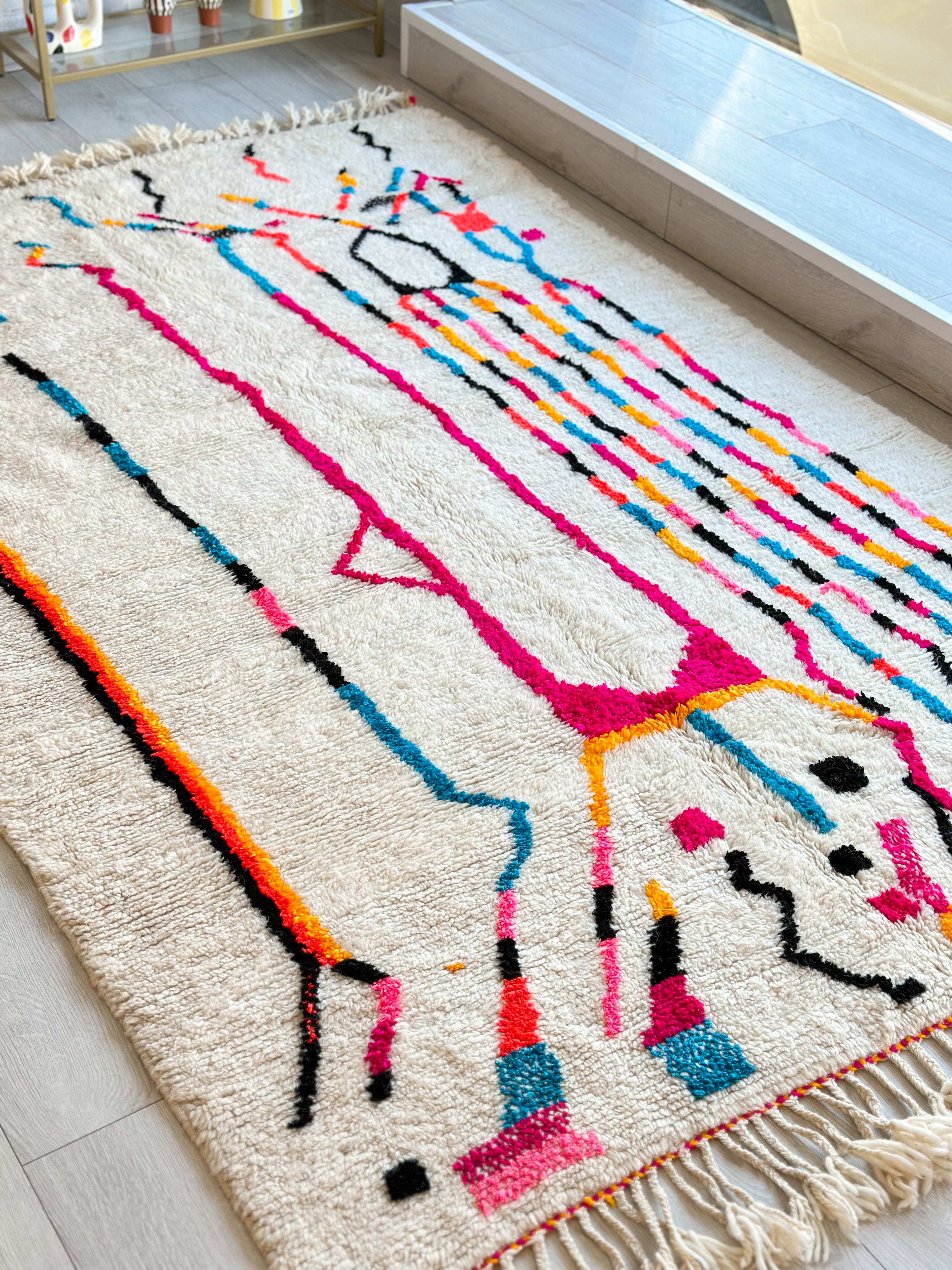 Colorful Berber carpet - n°738 