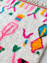Colorful Berber hallway rug 90 x 260 cm - n°862