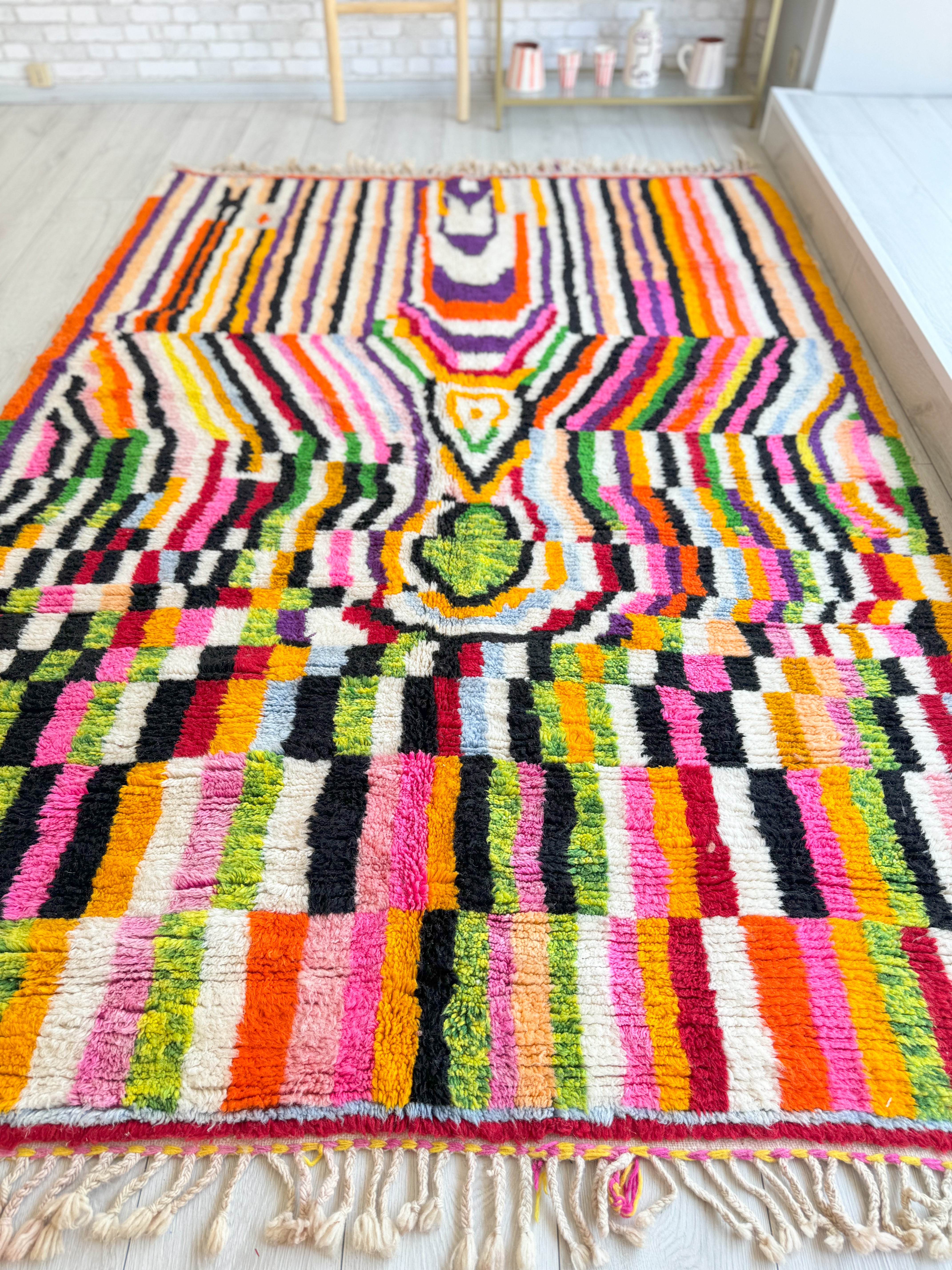 Tapis berbère coloré 180 x 270 cm - n°1317