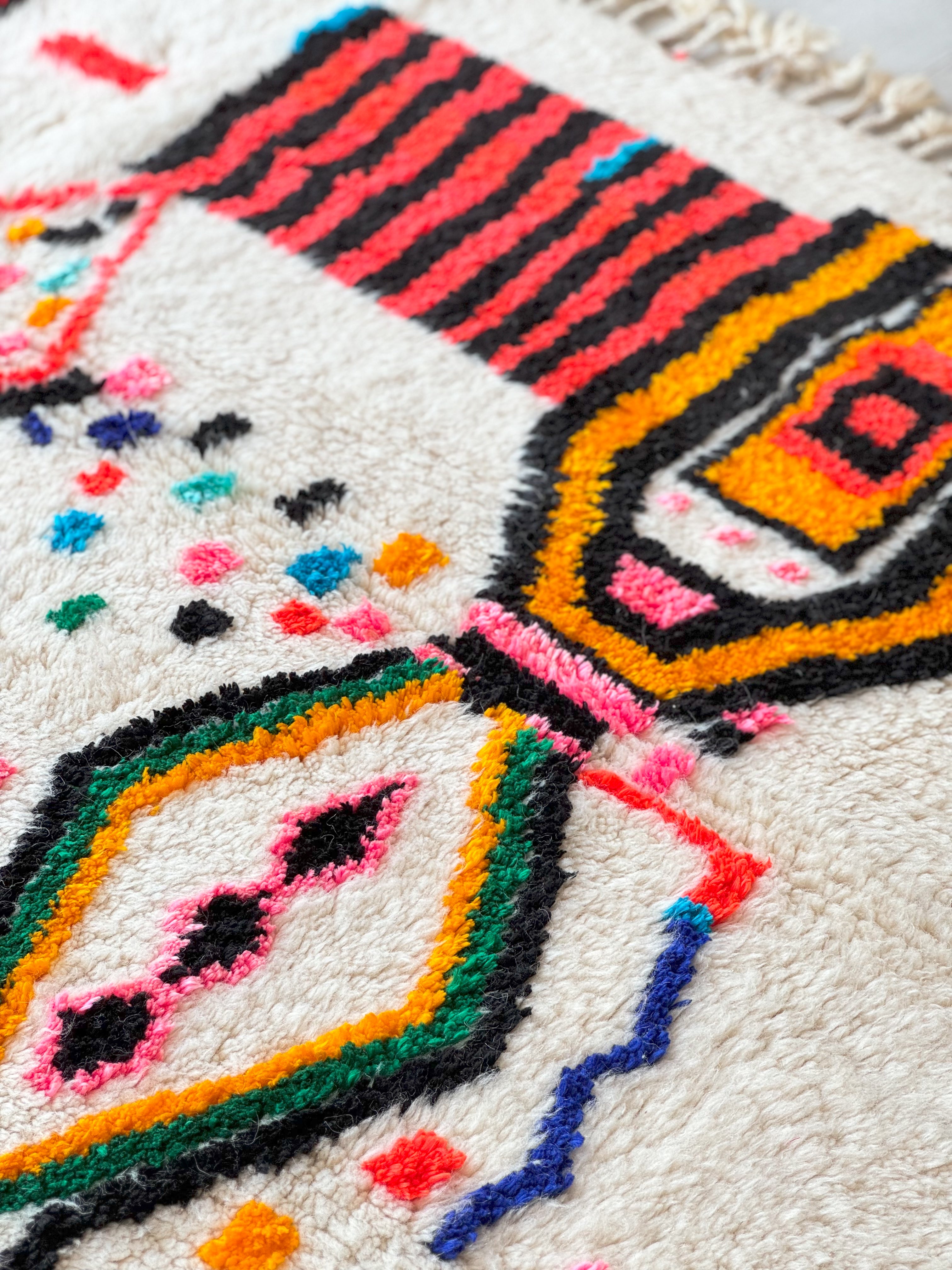 Colorful Berber rug 203 x 300 cm - n°1159